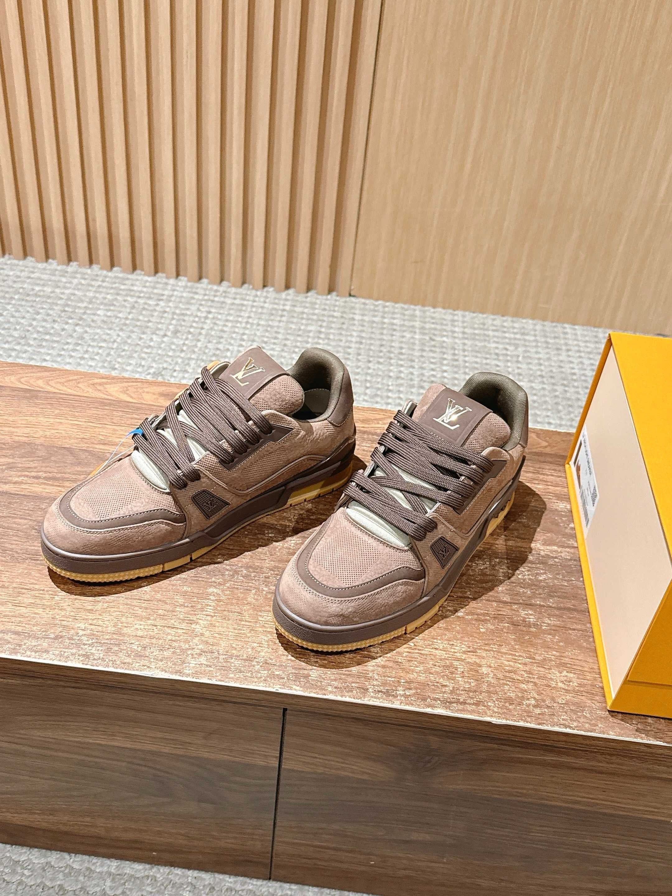 Grey and Brown grey Shoes