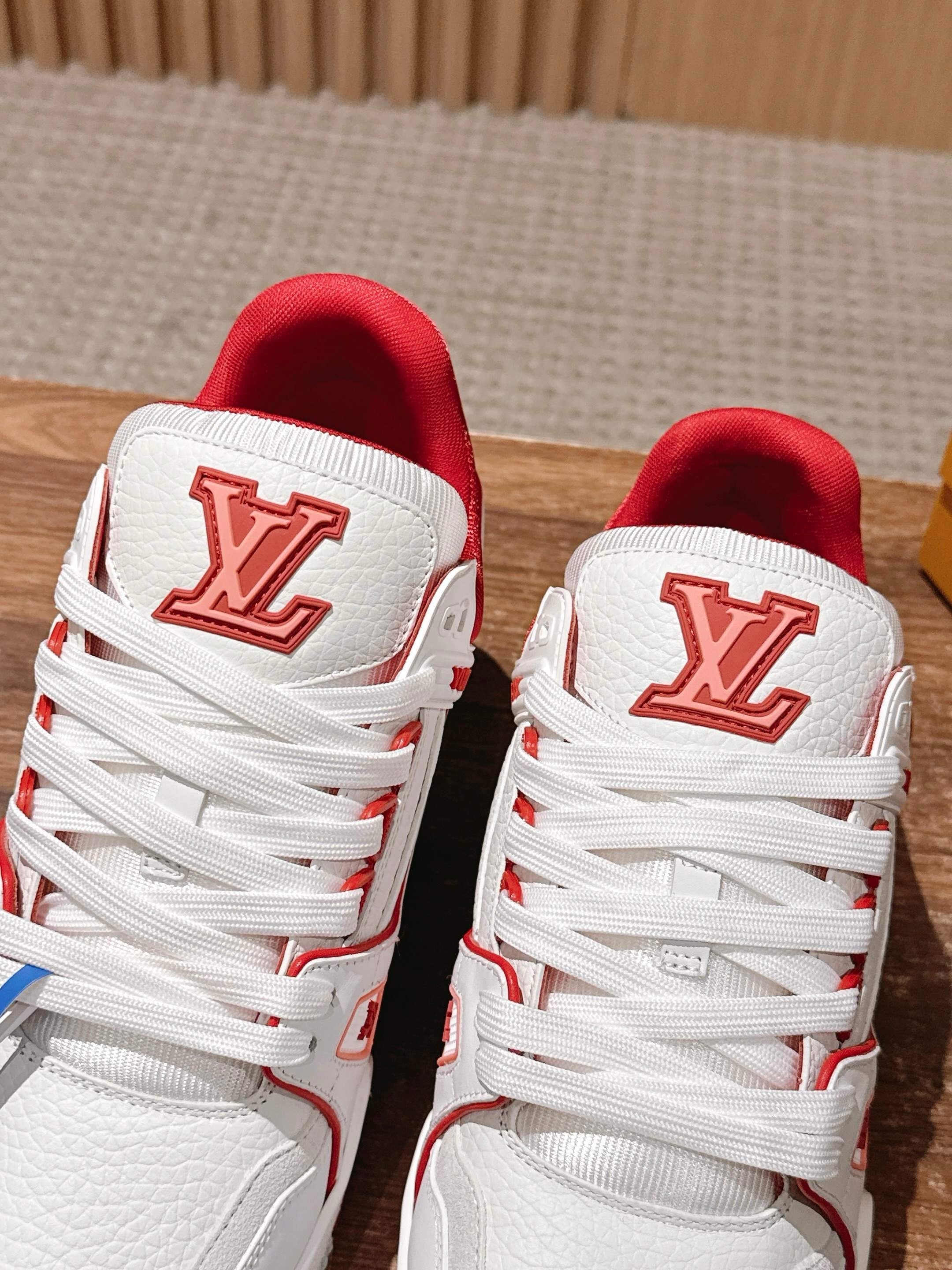 White red, White black, White green and White blue shoes