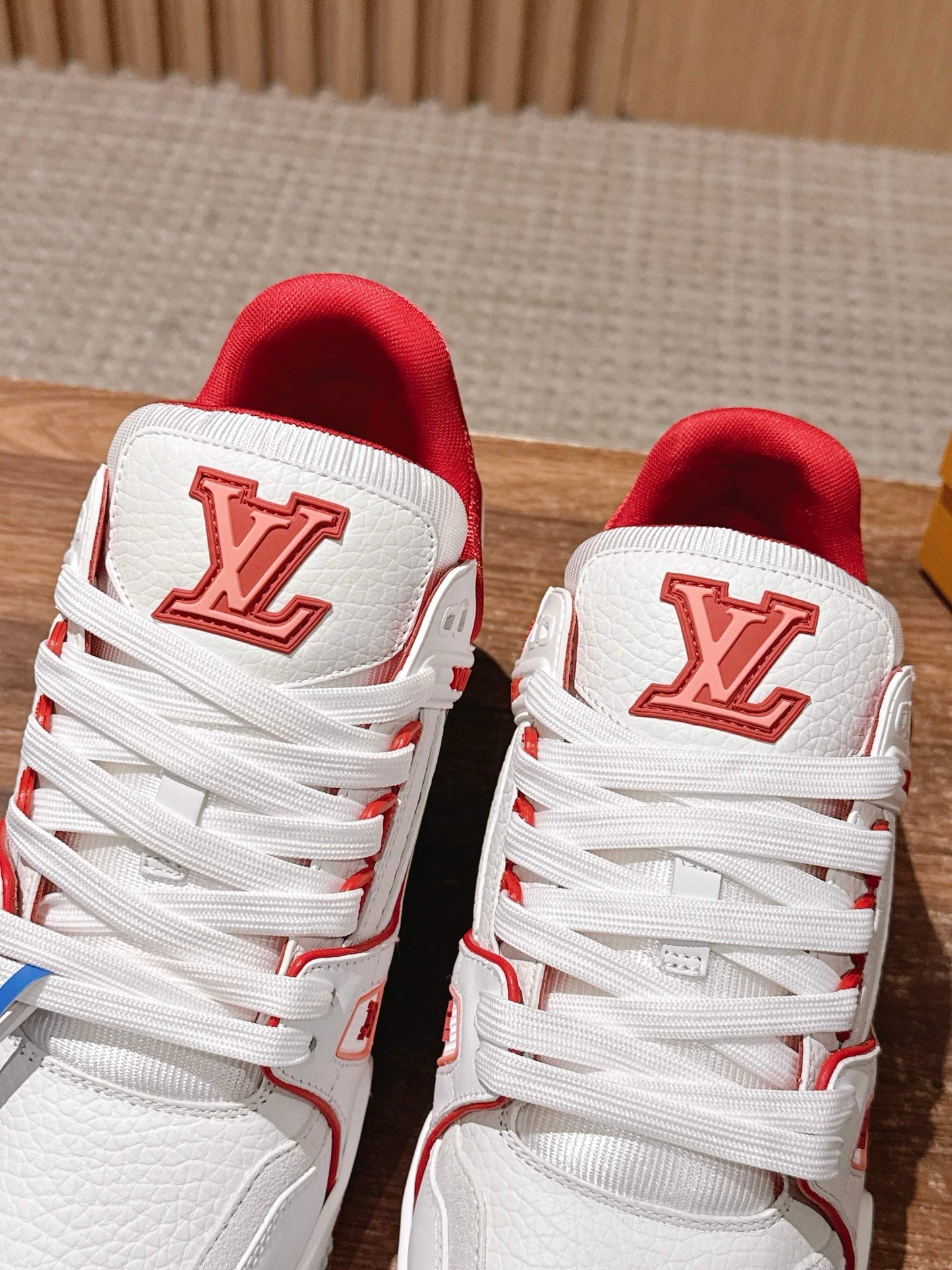 White red, White black, White green and White blue shoes