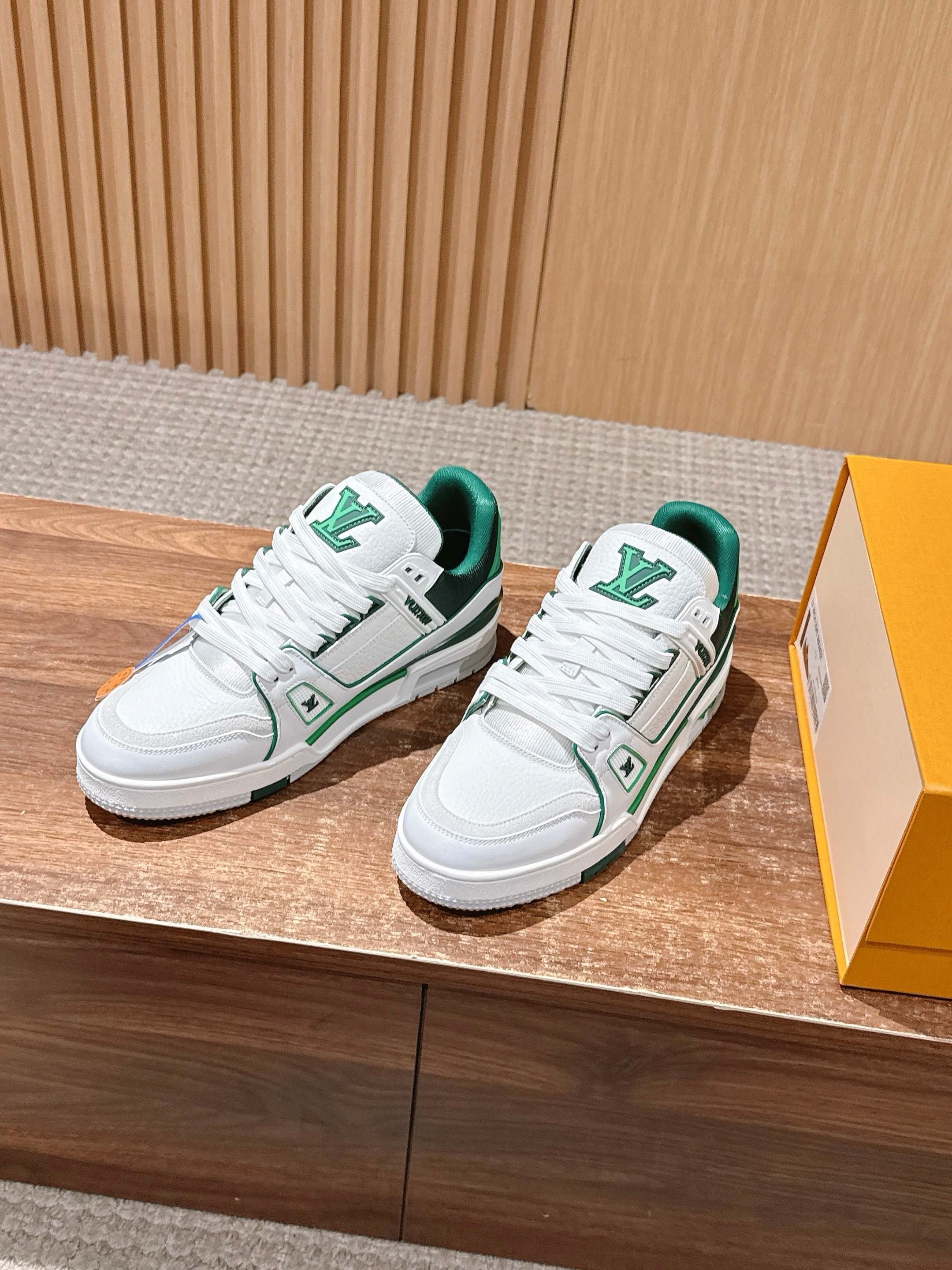White red, White black, White green and White blue shoes