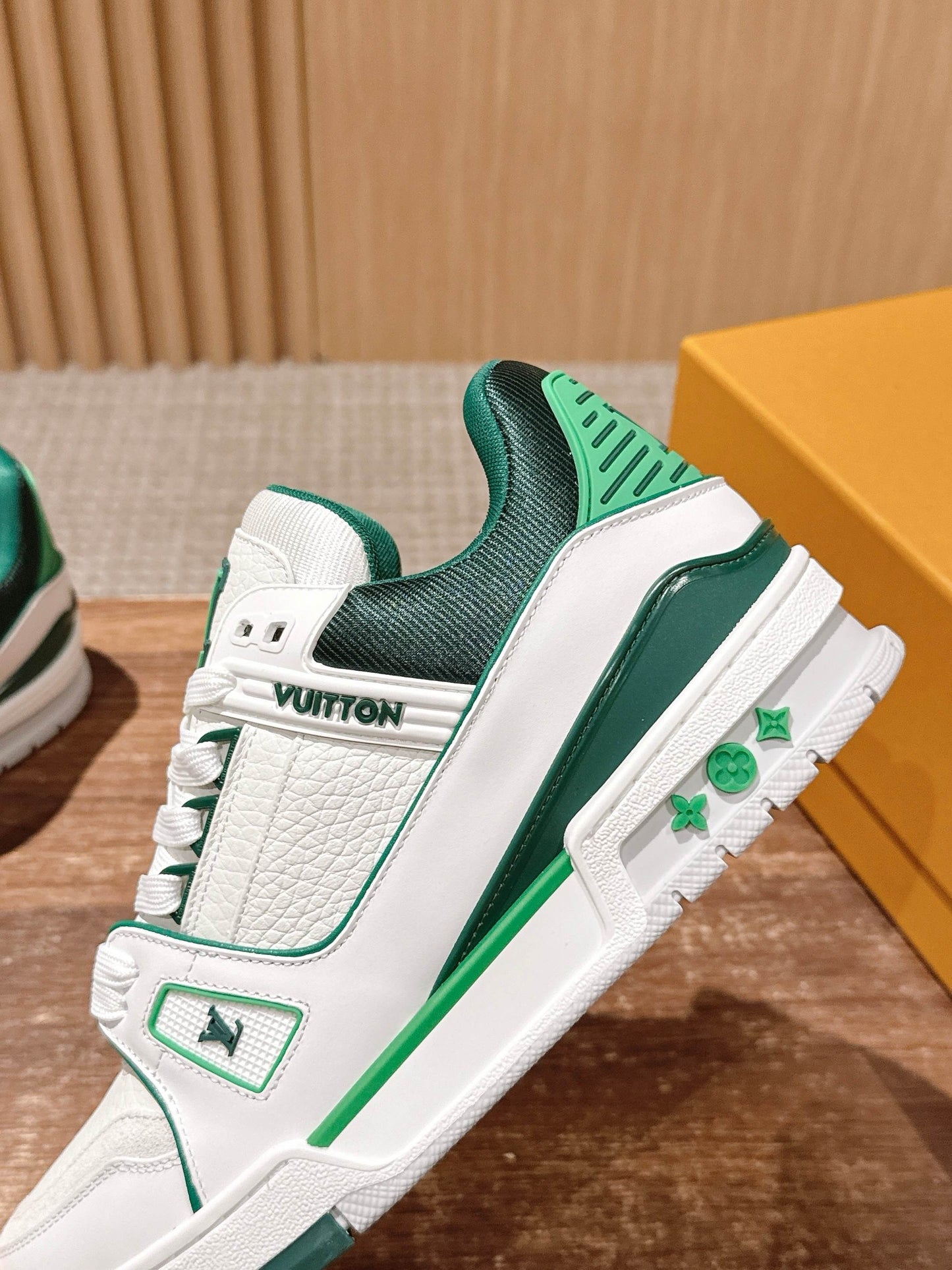 White red, White black, White green and White blue shoes