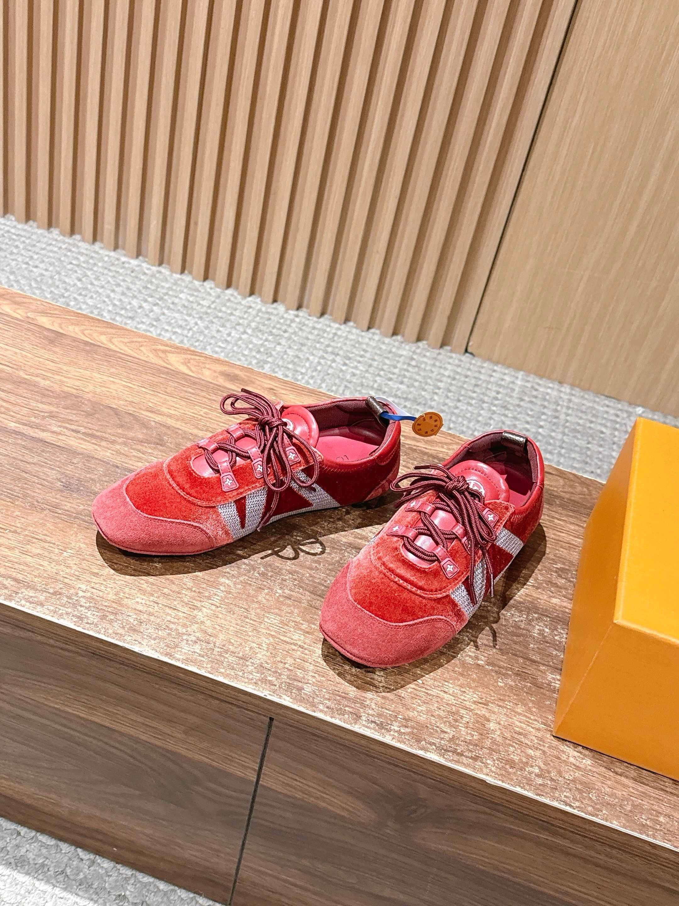 Red, Dark green and Black Shoes