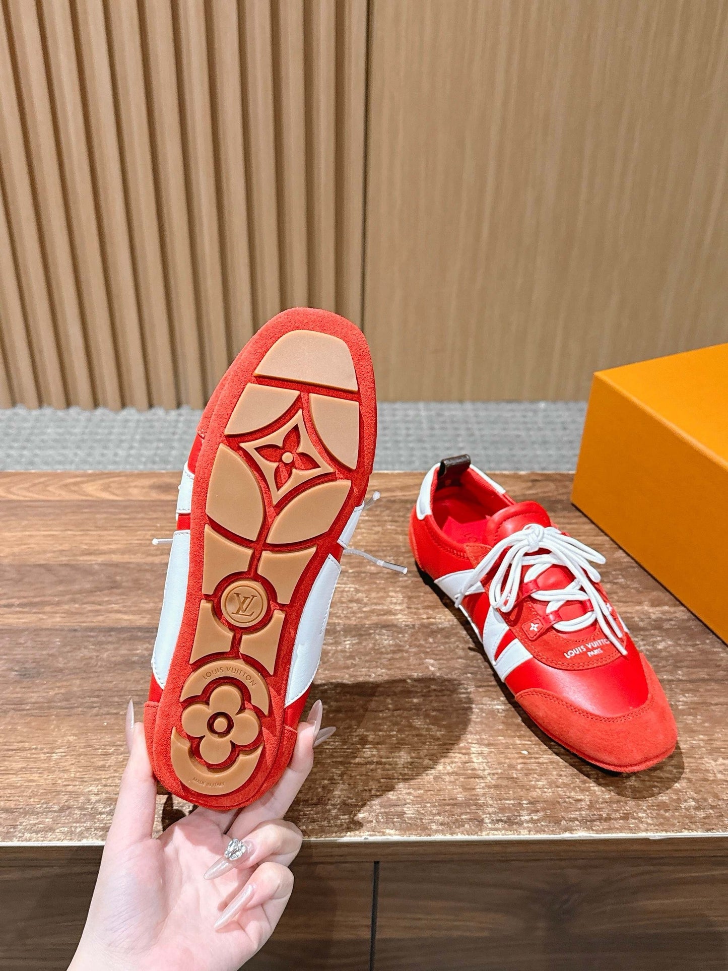 Red white and White red Shoes
