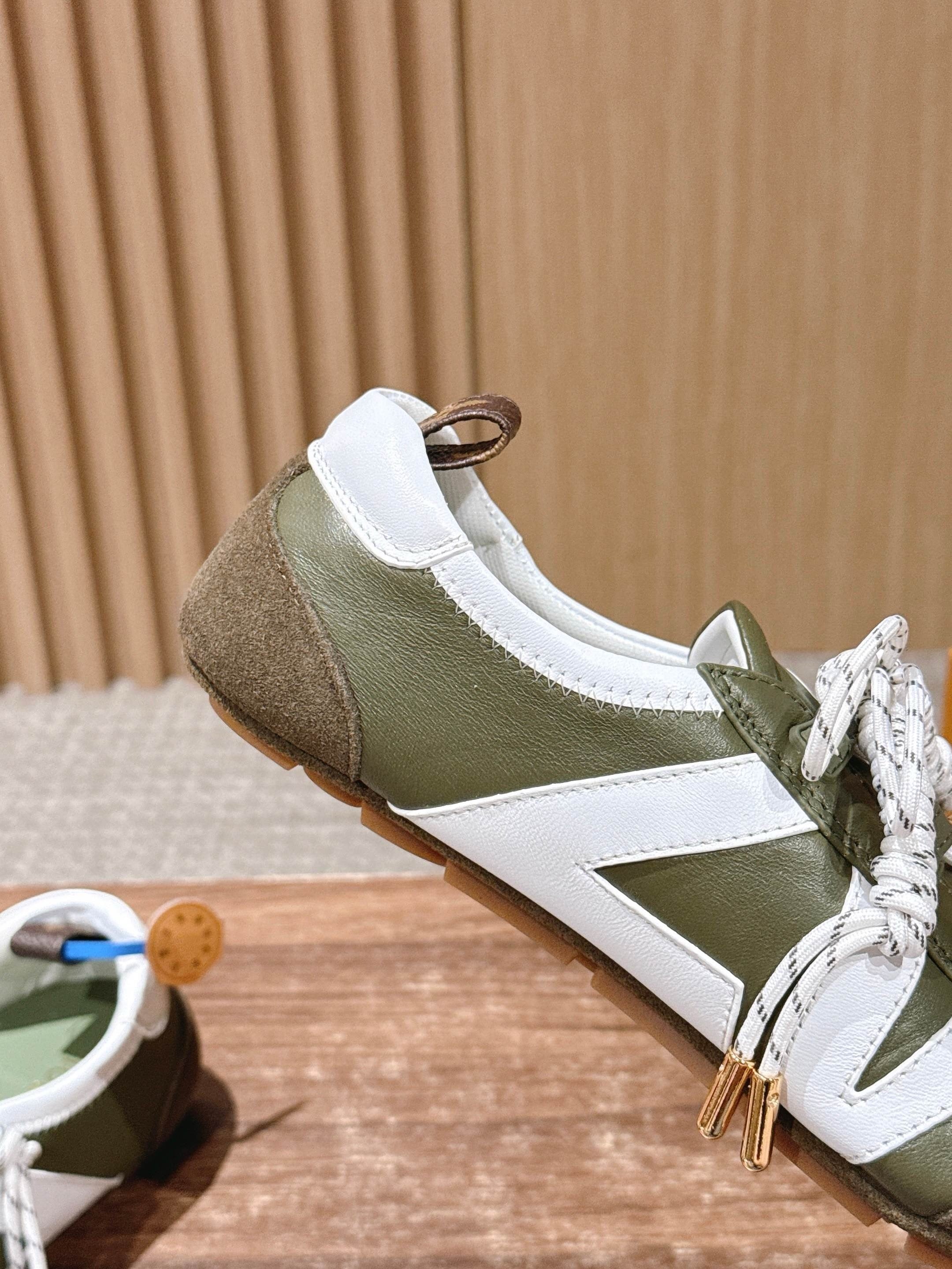 Grey green, Grey blue and Brown dark green Shoes