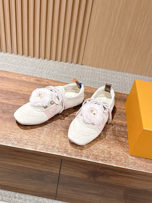 Blue and off-white Shoes