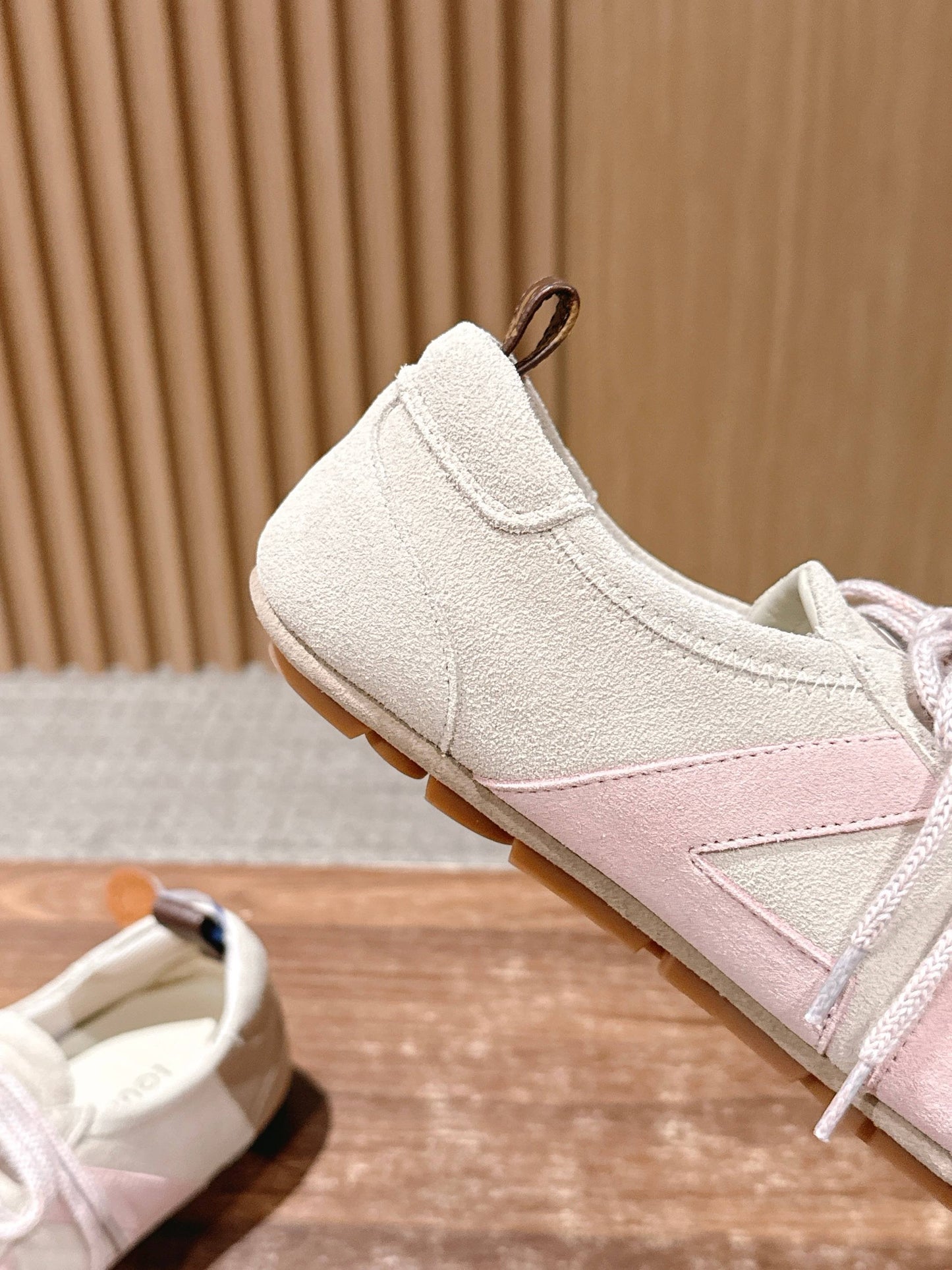 Blue and White Shoes