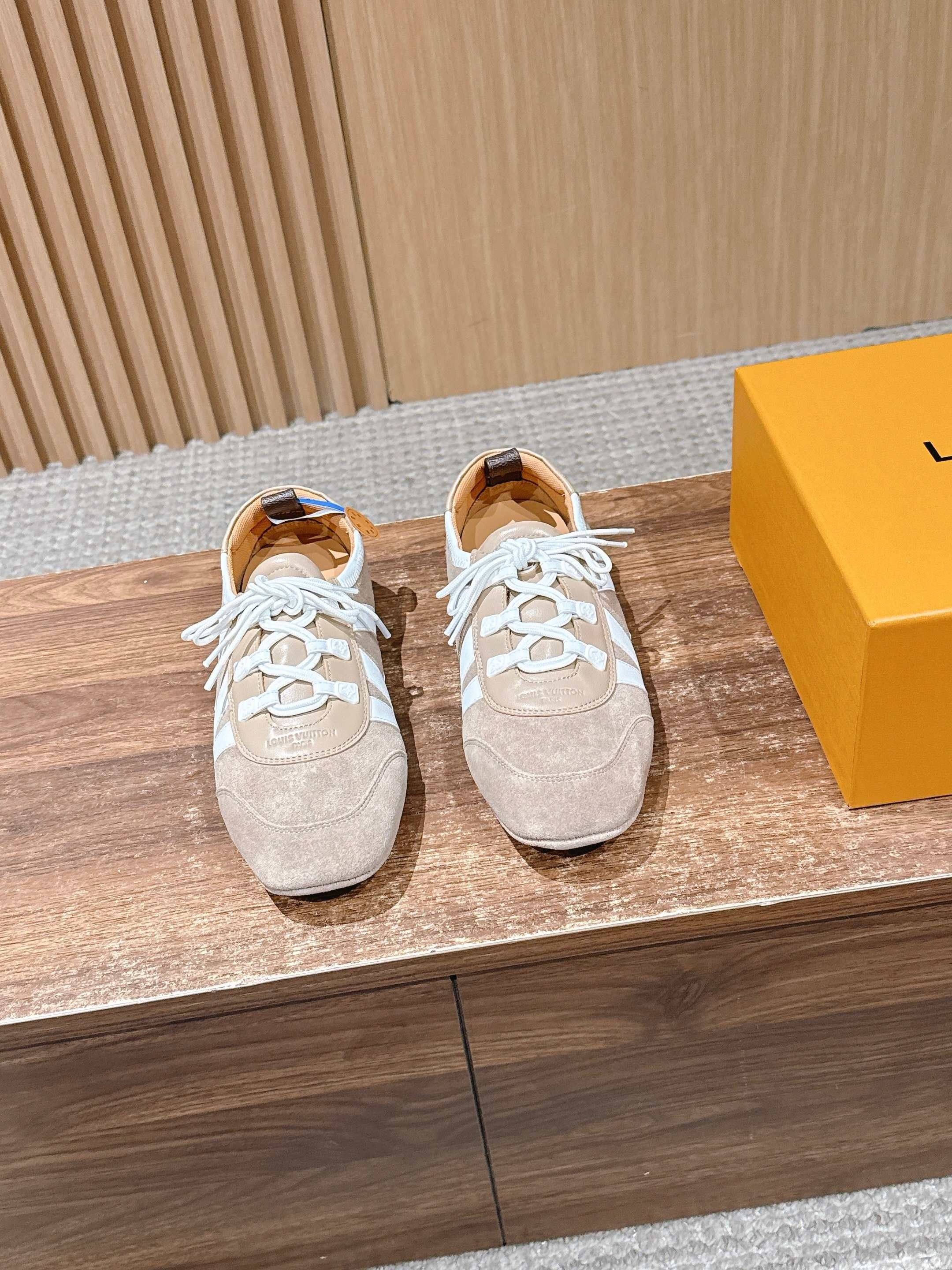 Blue and Brown Shoes