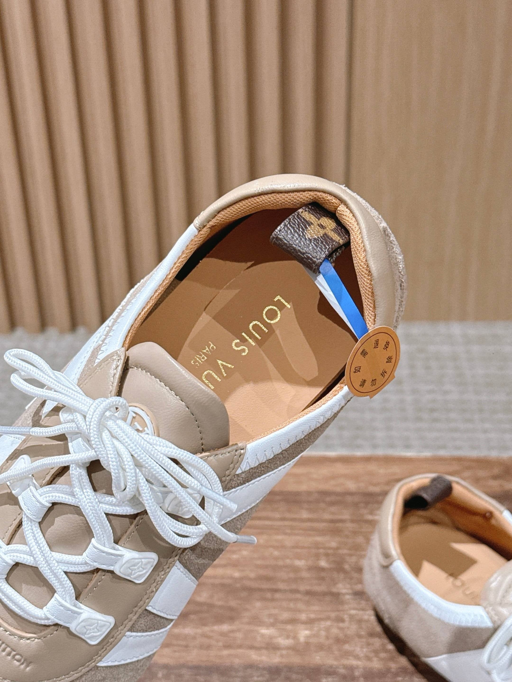 Blue and Brown Shoes