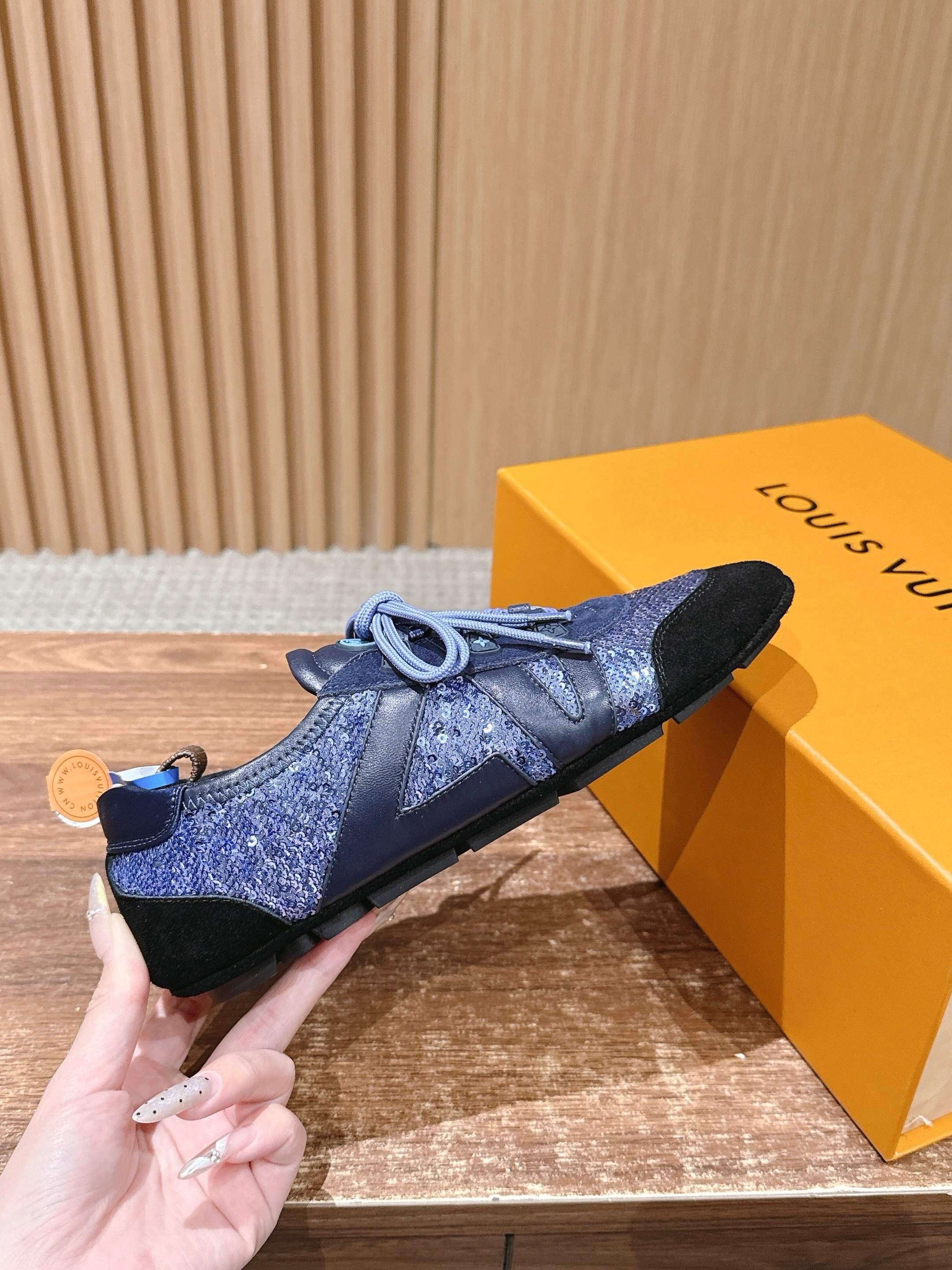 Black blue and Black Shoes