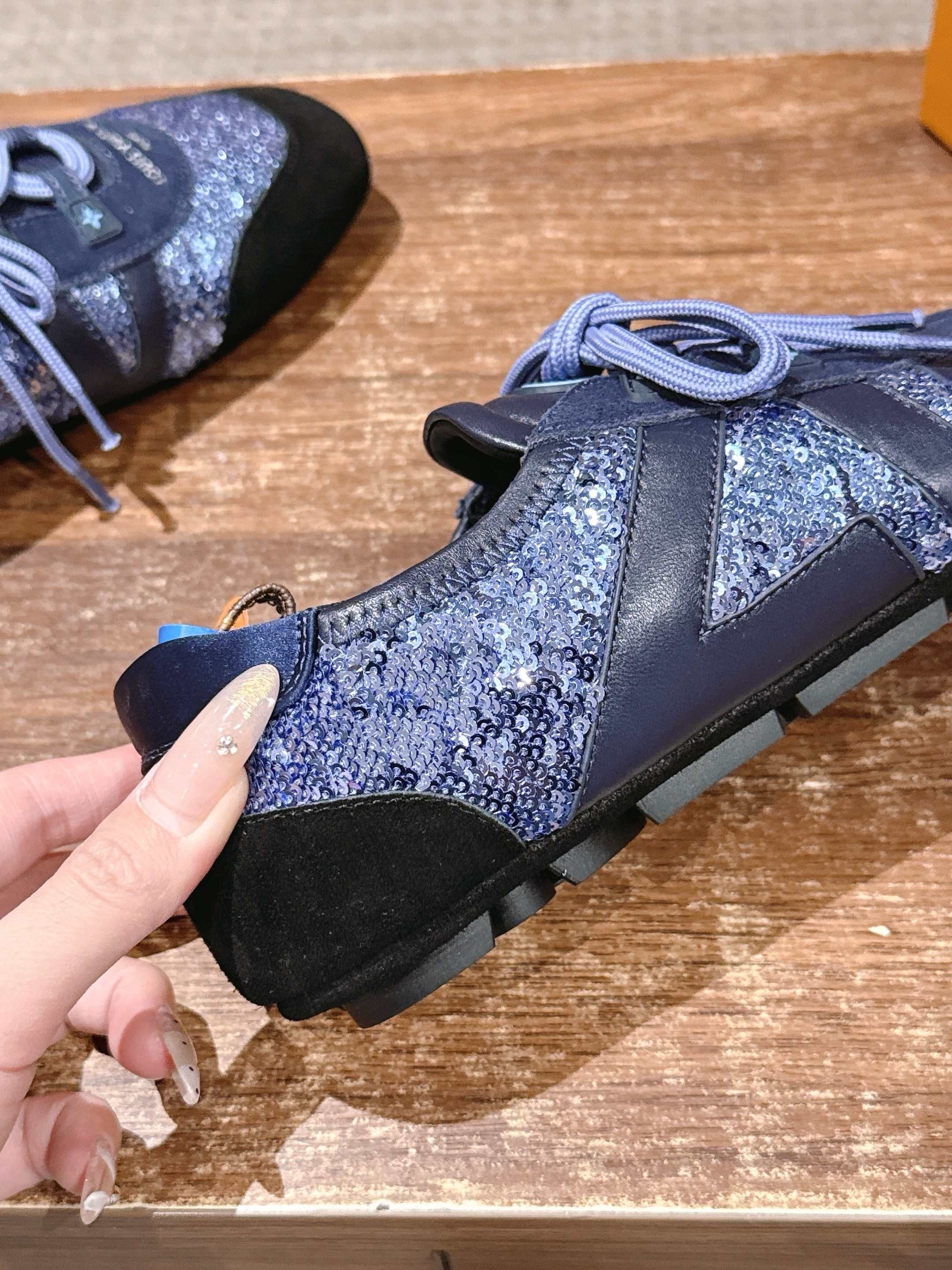 Black blue and Black Shoes