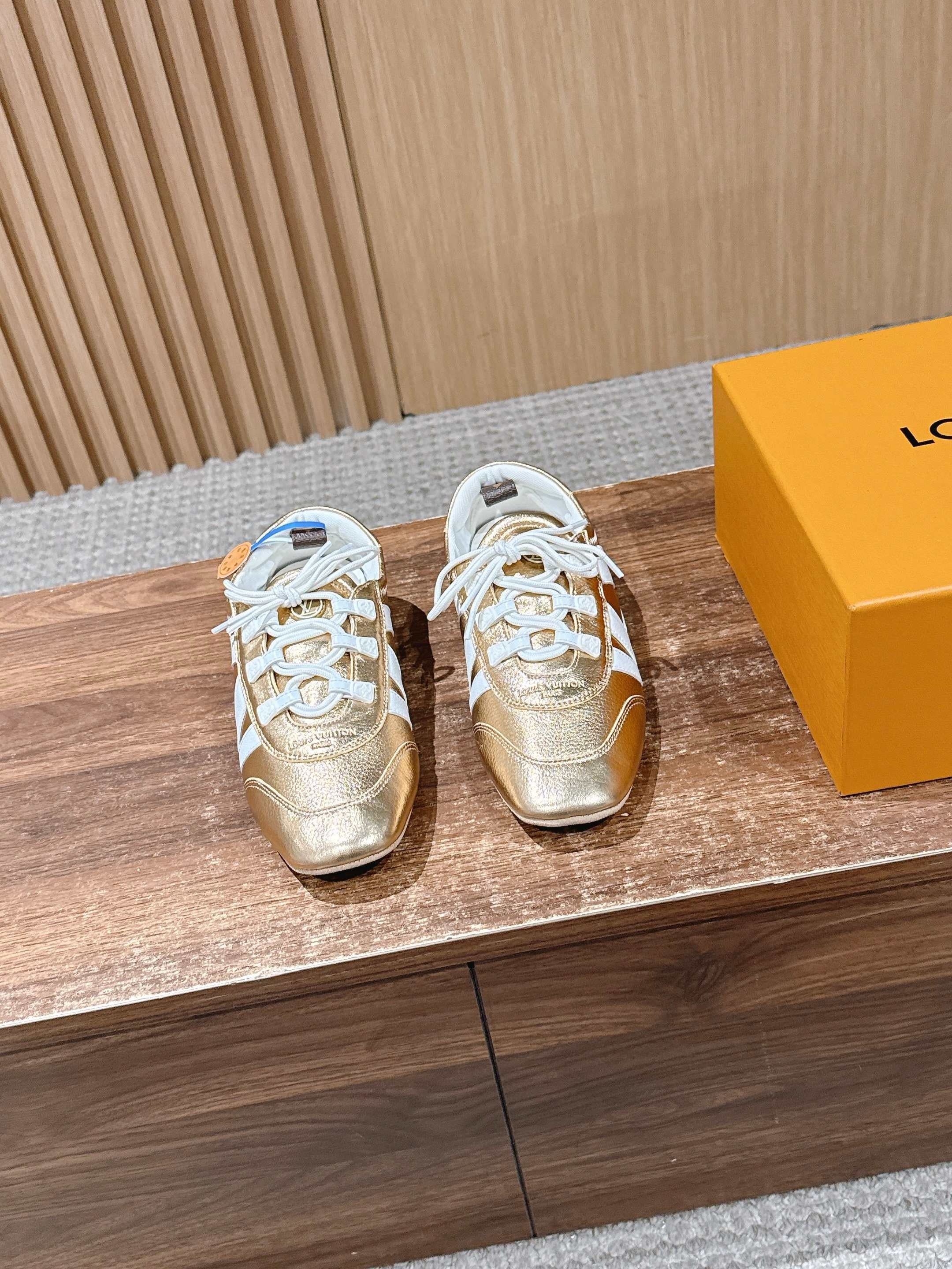 Golden white and Silver white Shoes