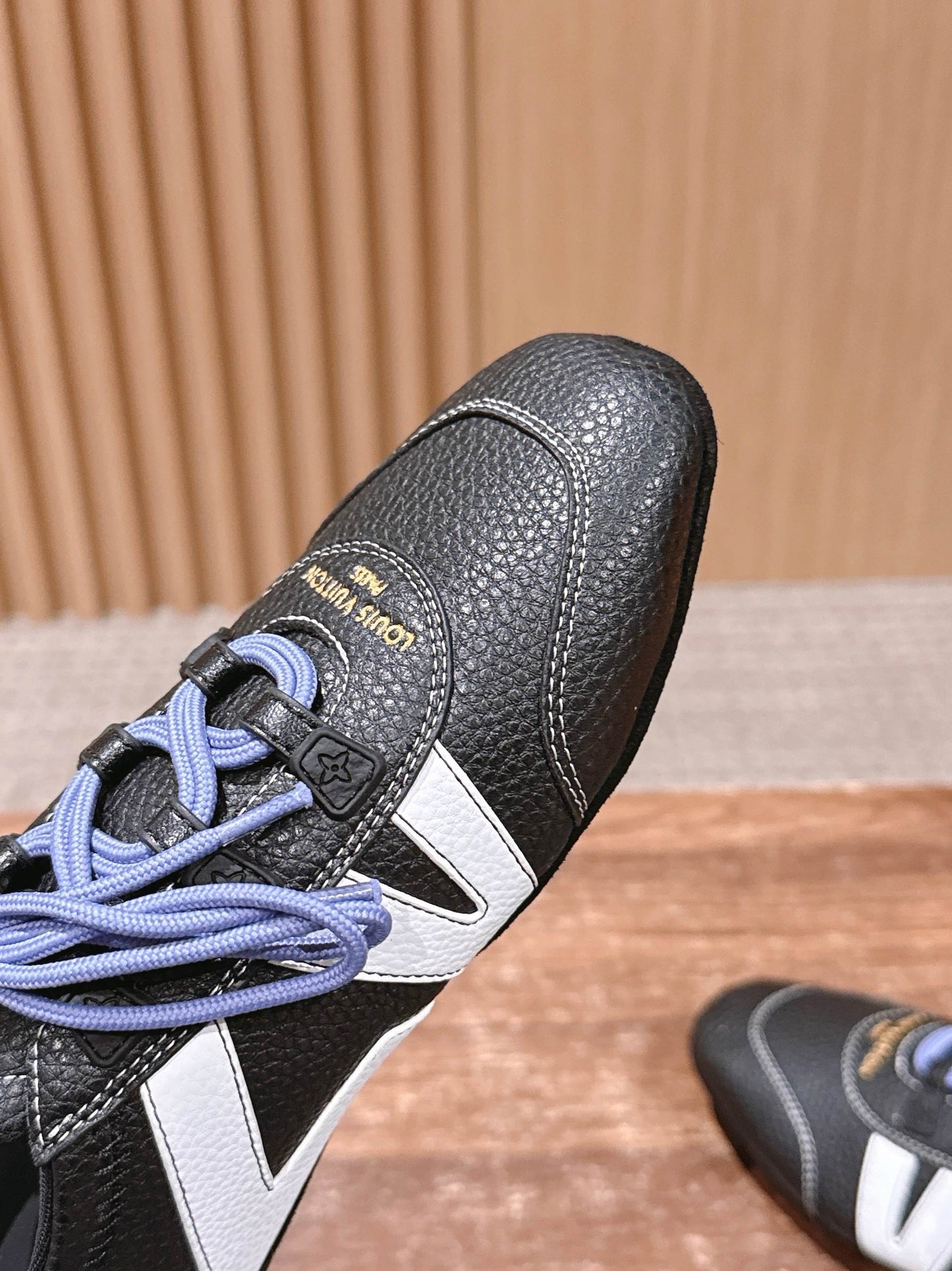 Black white and Brown white Shoes