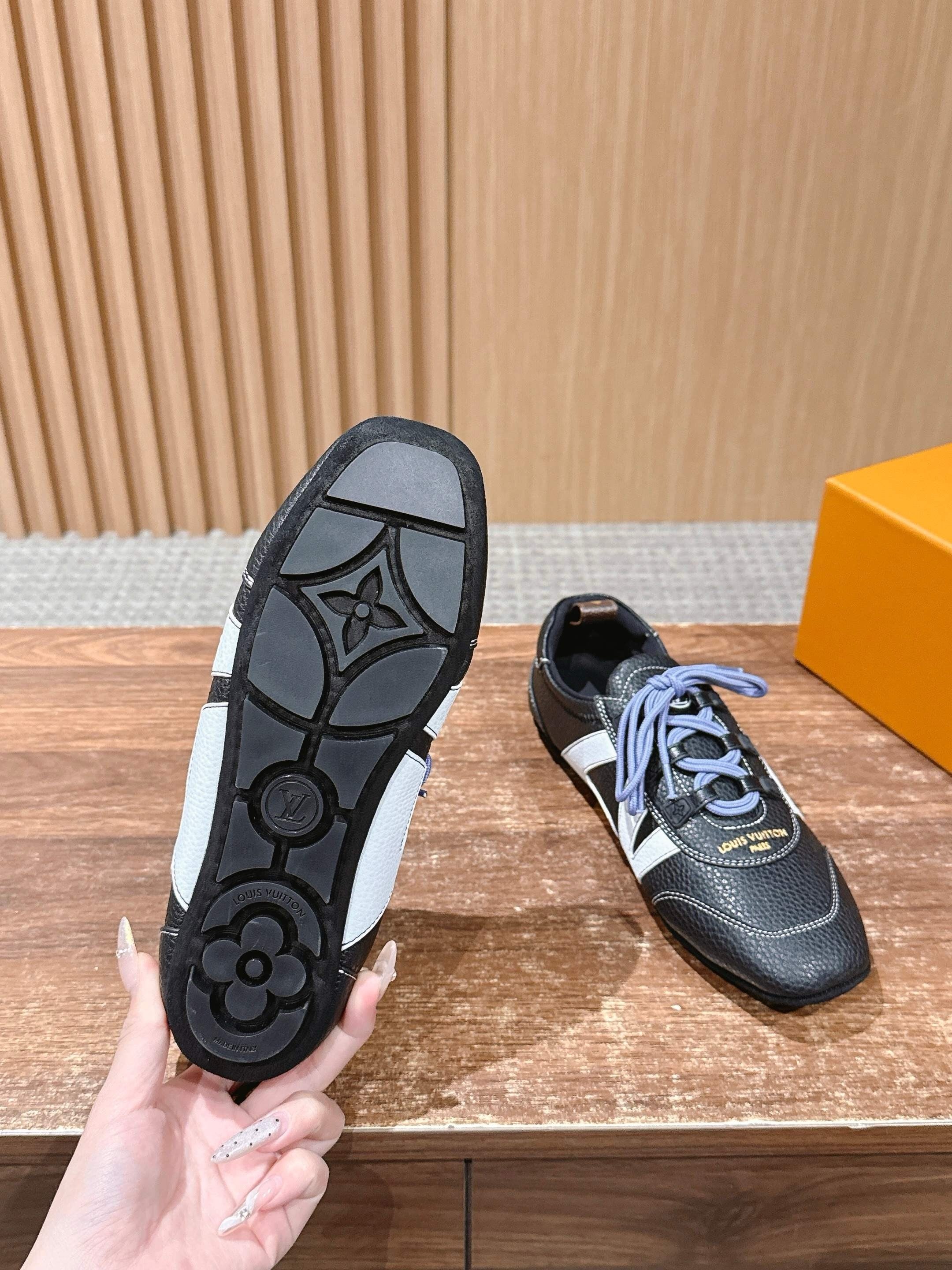 Black white and Brown white Shoes