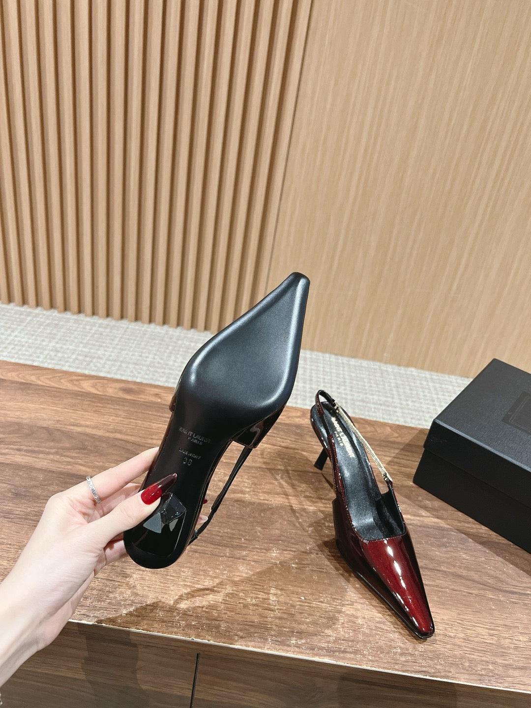 Black and Red Shoes