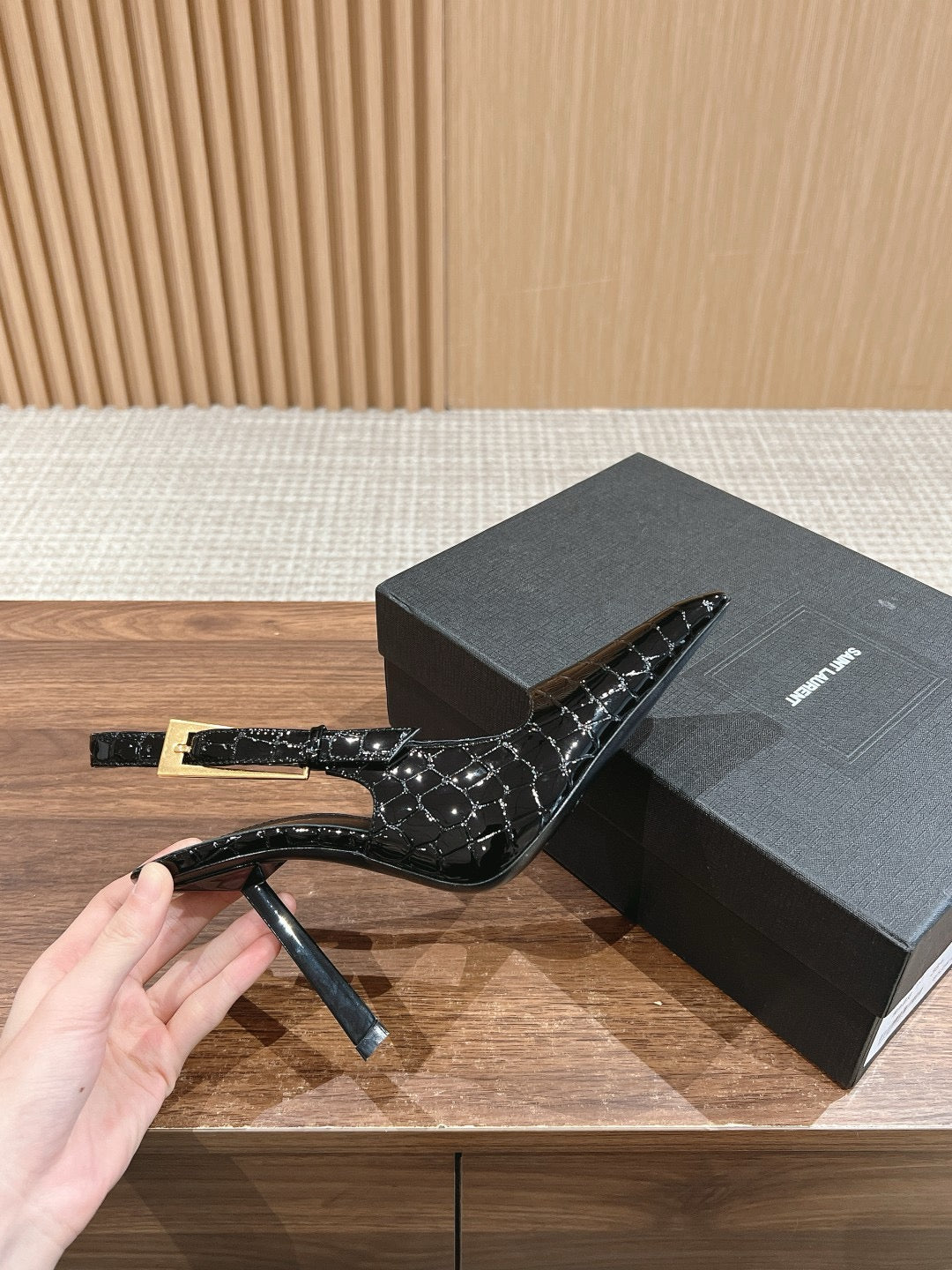 Black printed Shoes