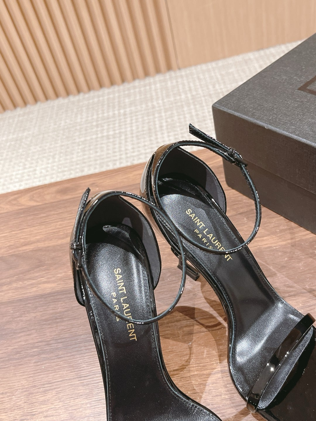 Glossy Black and Matte Black Shoes