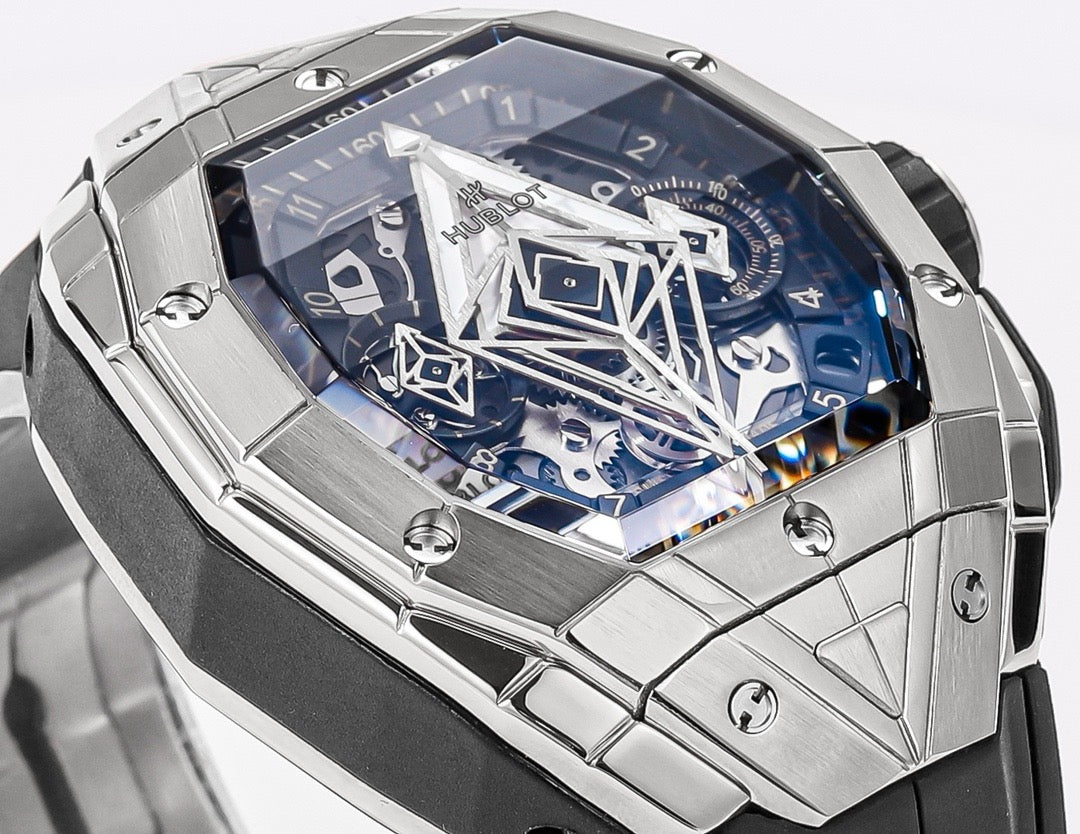 Black silver, Black and Black gold Watch