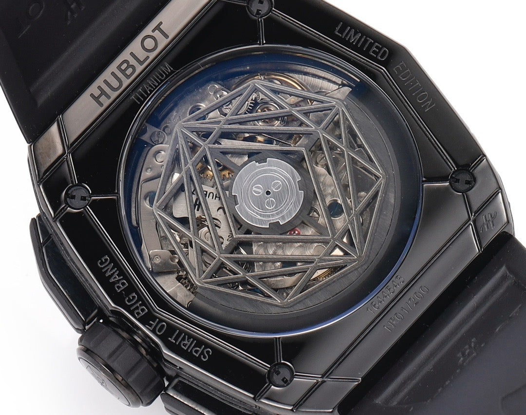 Black silver, Black and Black gold Watch