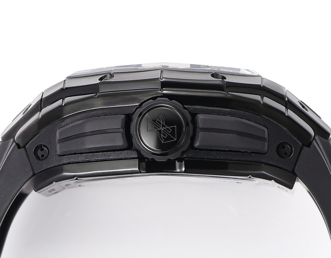 Black silver, Black and Black gold Watch