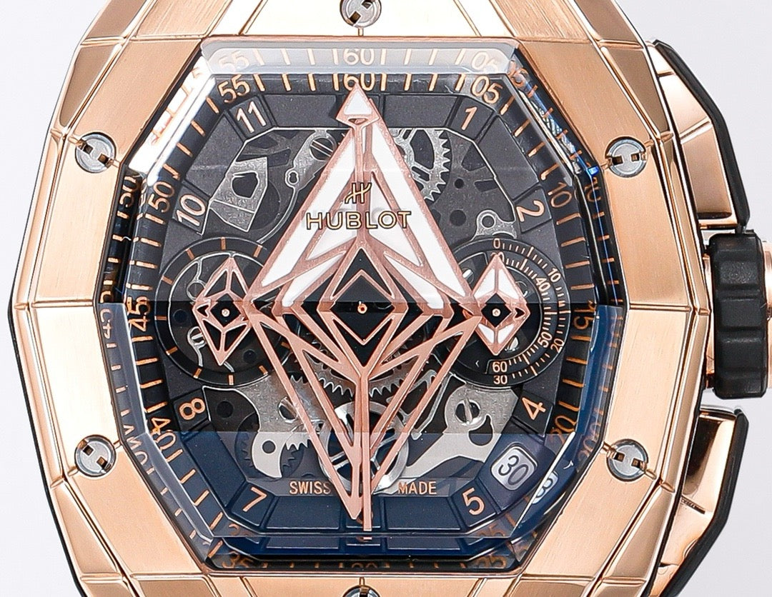 Black silver, Black and Black gold Watch