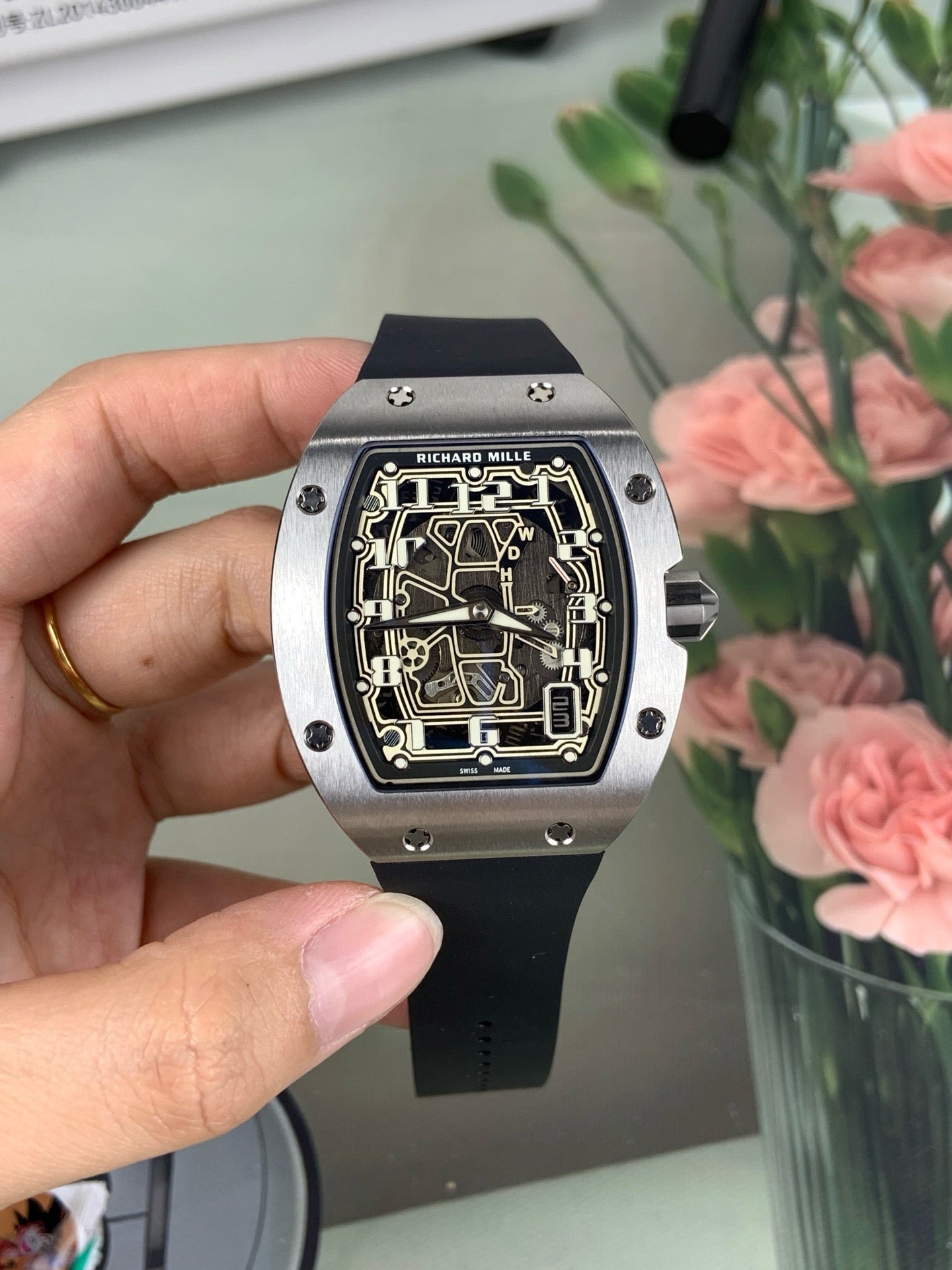 Black silver Watch