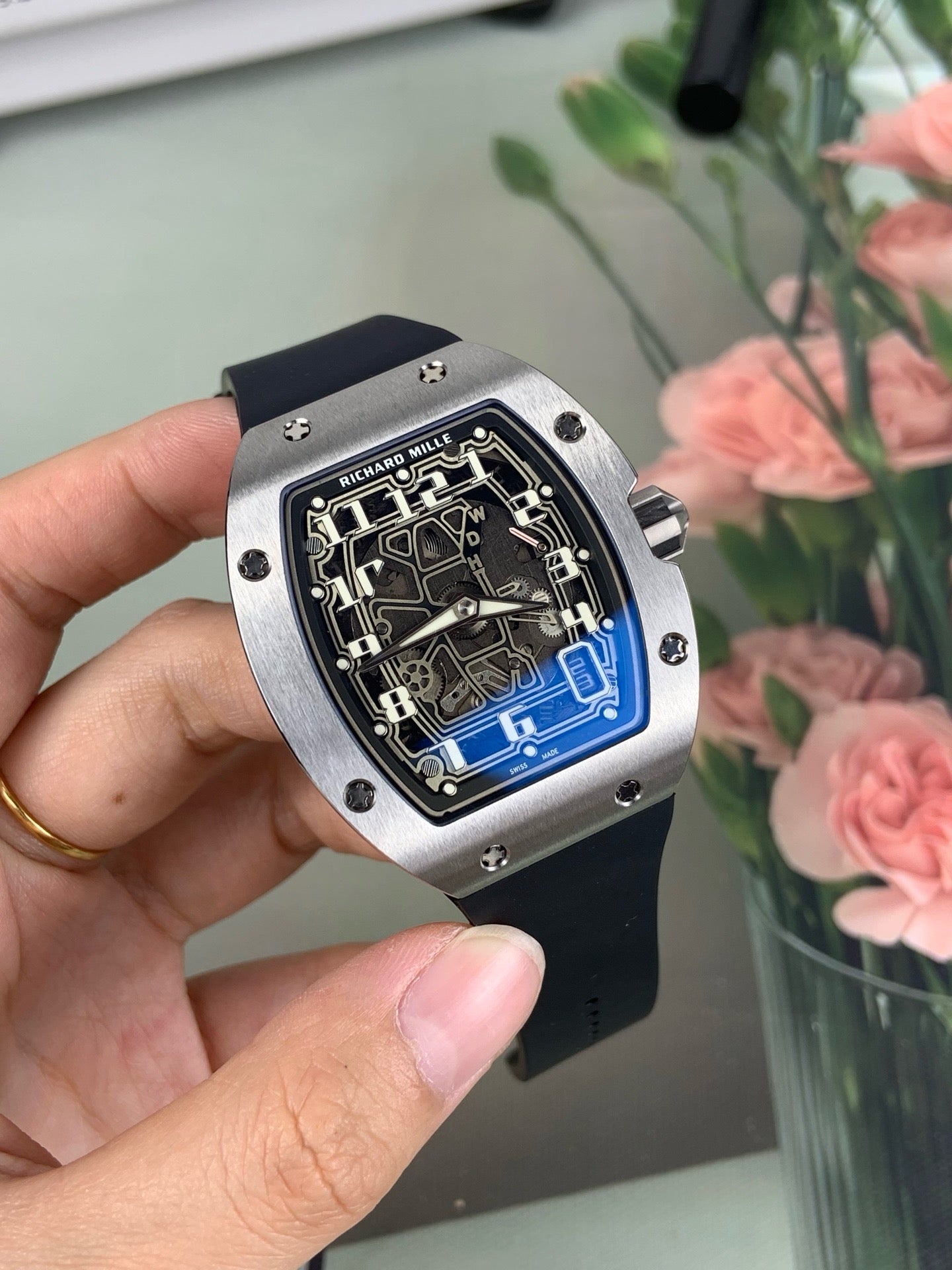 Black silver Watch