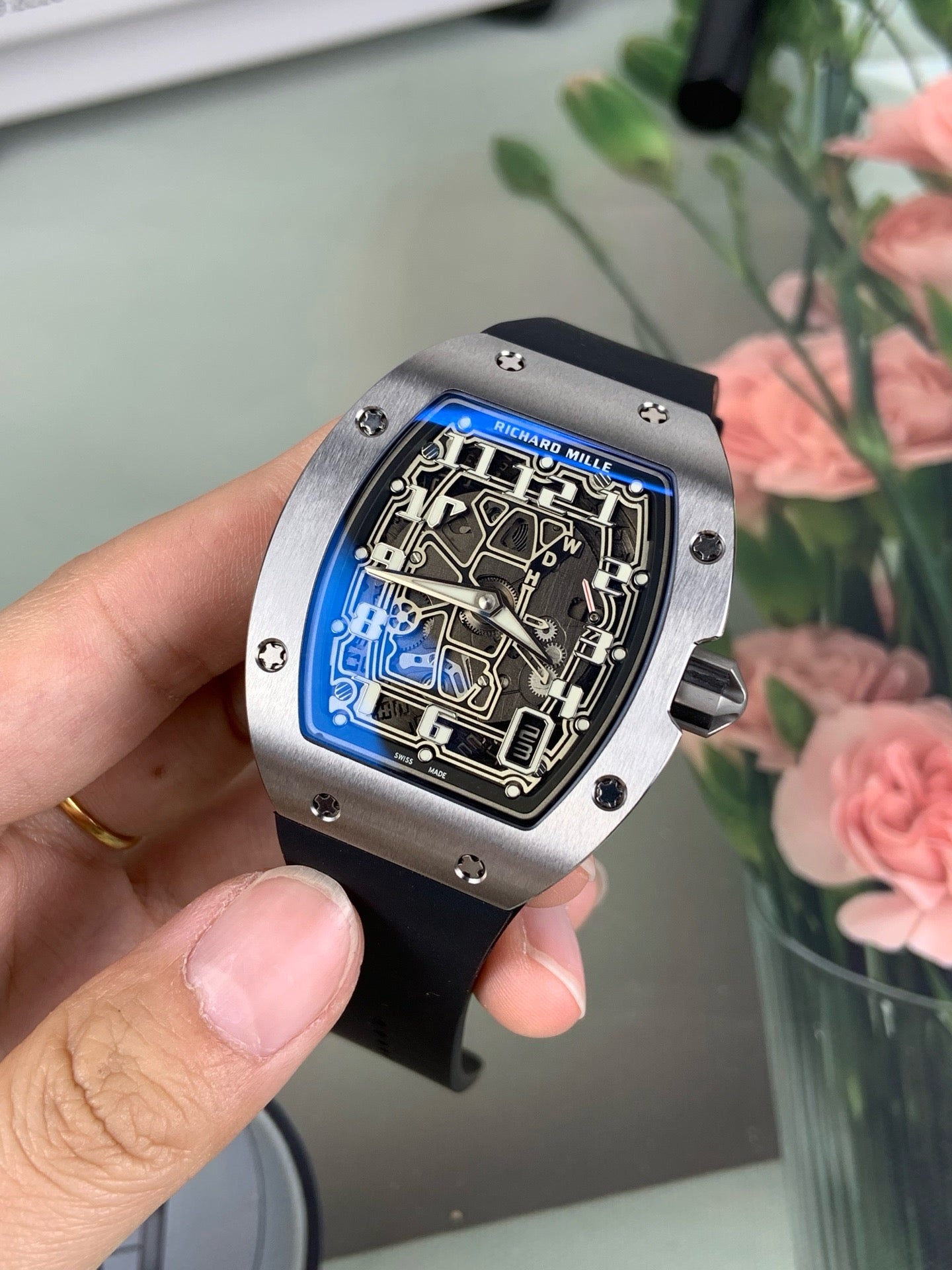 Black silver Watch