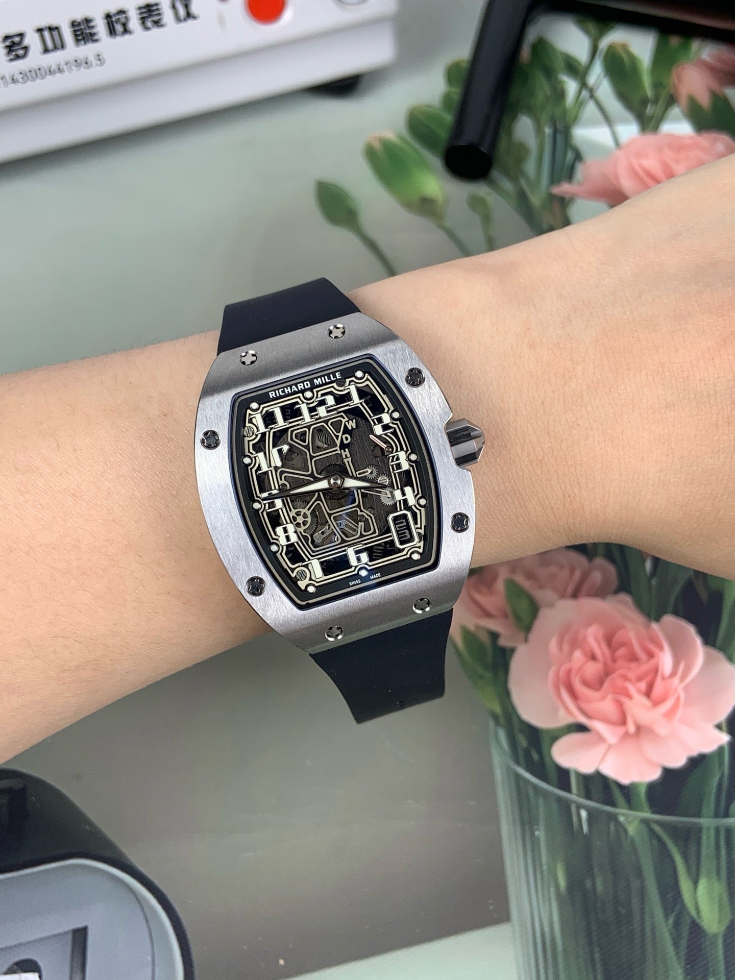 Black silver Watch