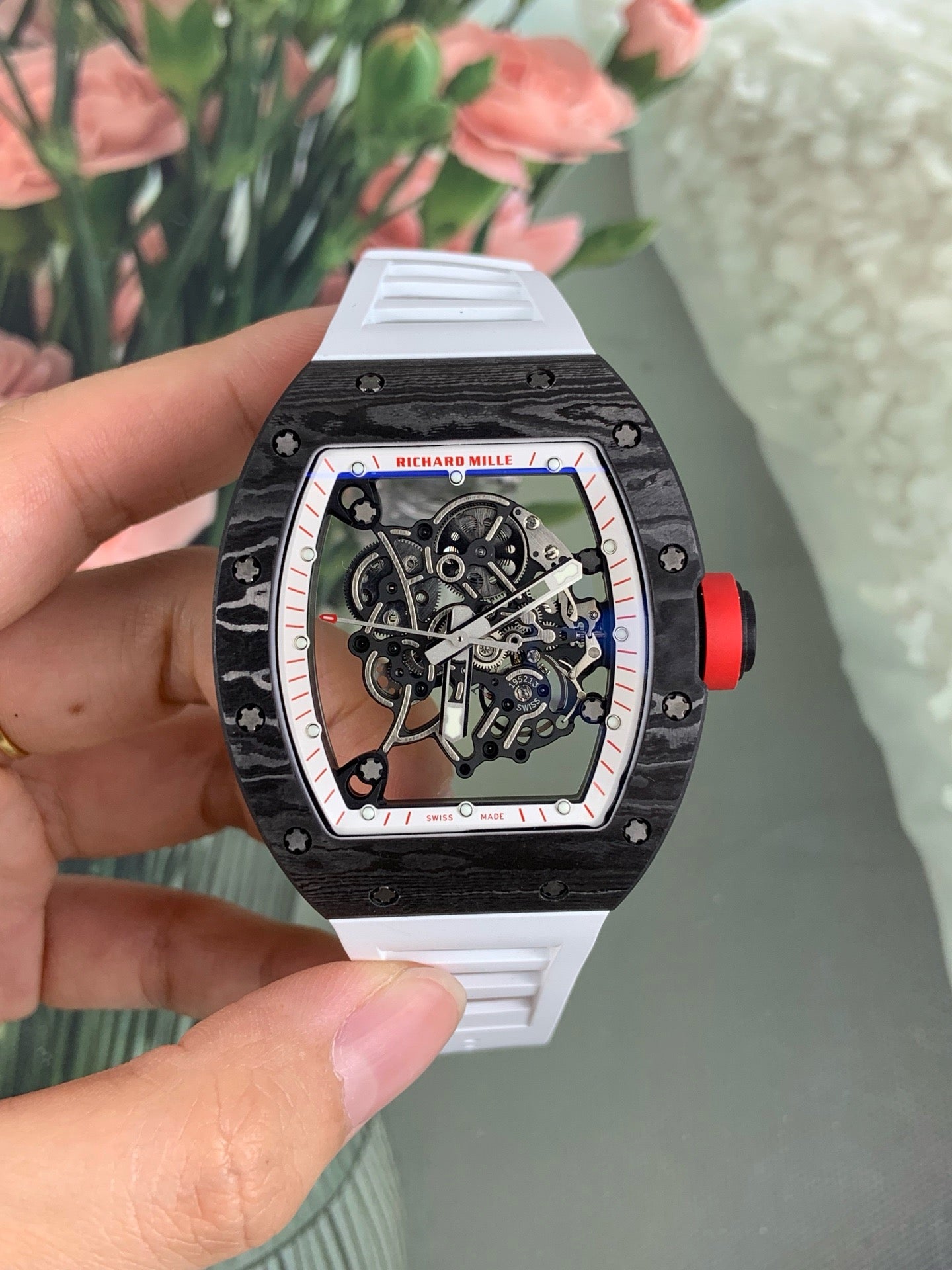 Black white red Watch