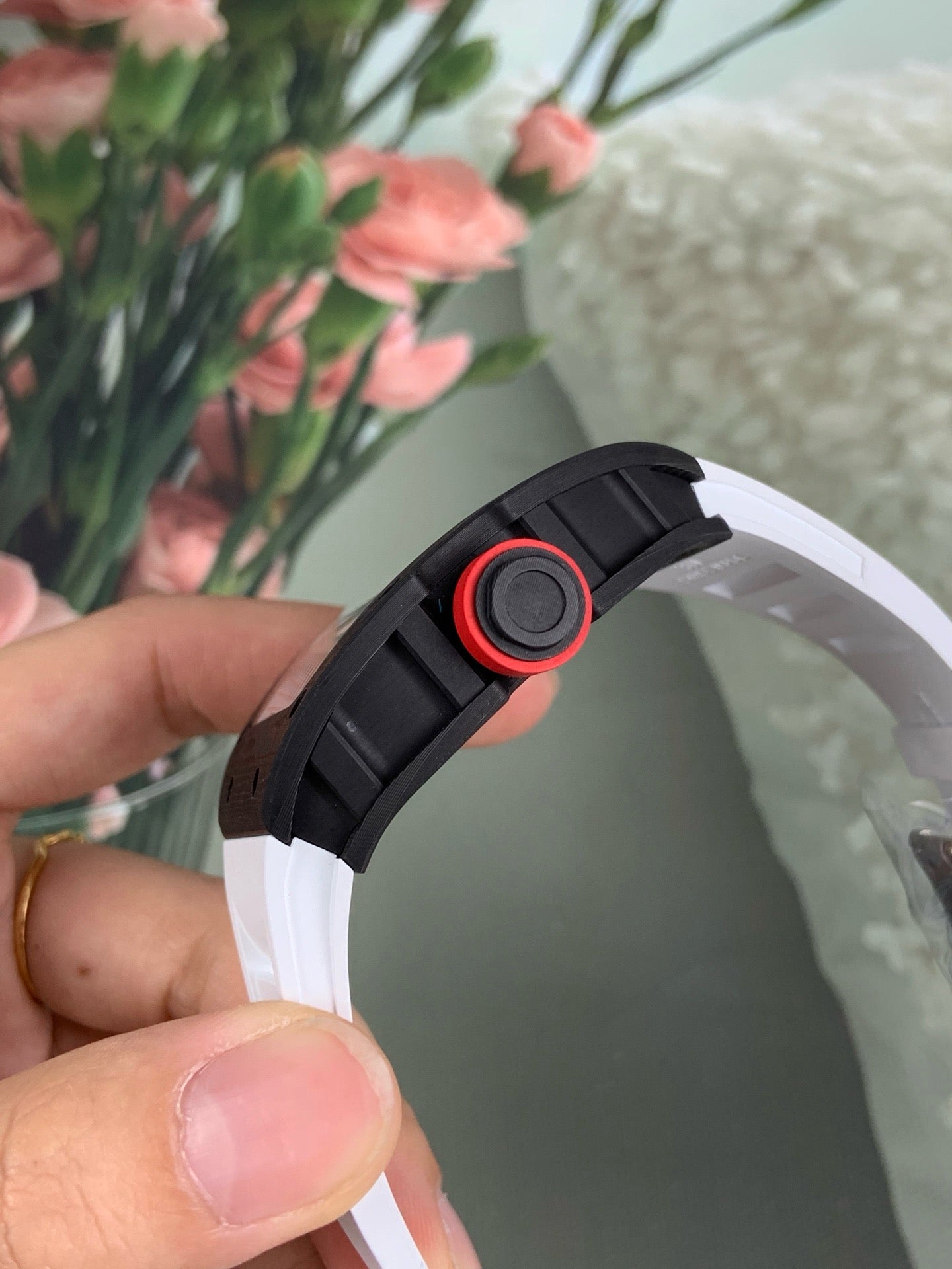 Black white red Watch