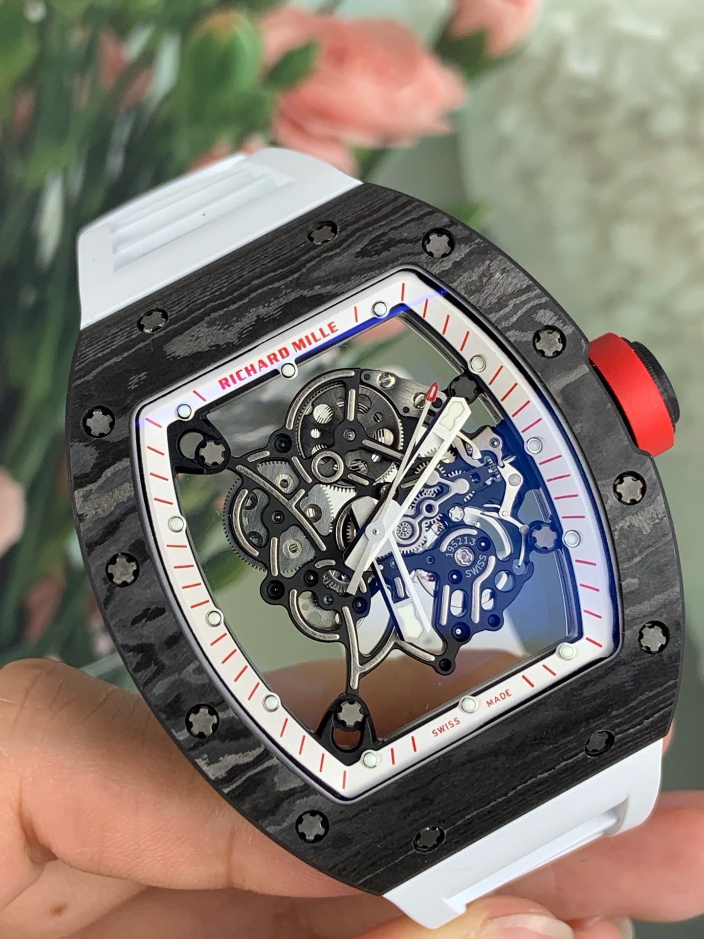 Black white red Watch