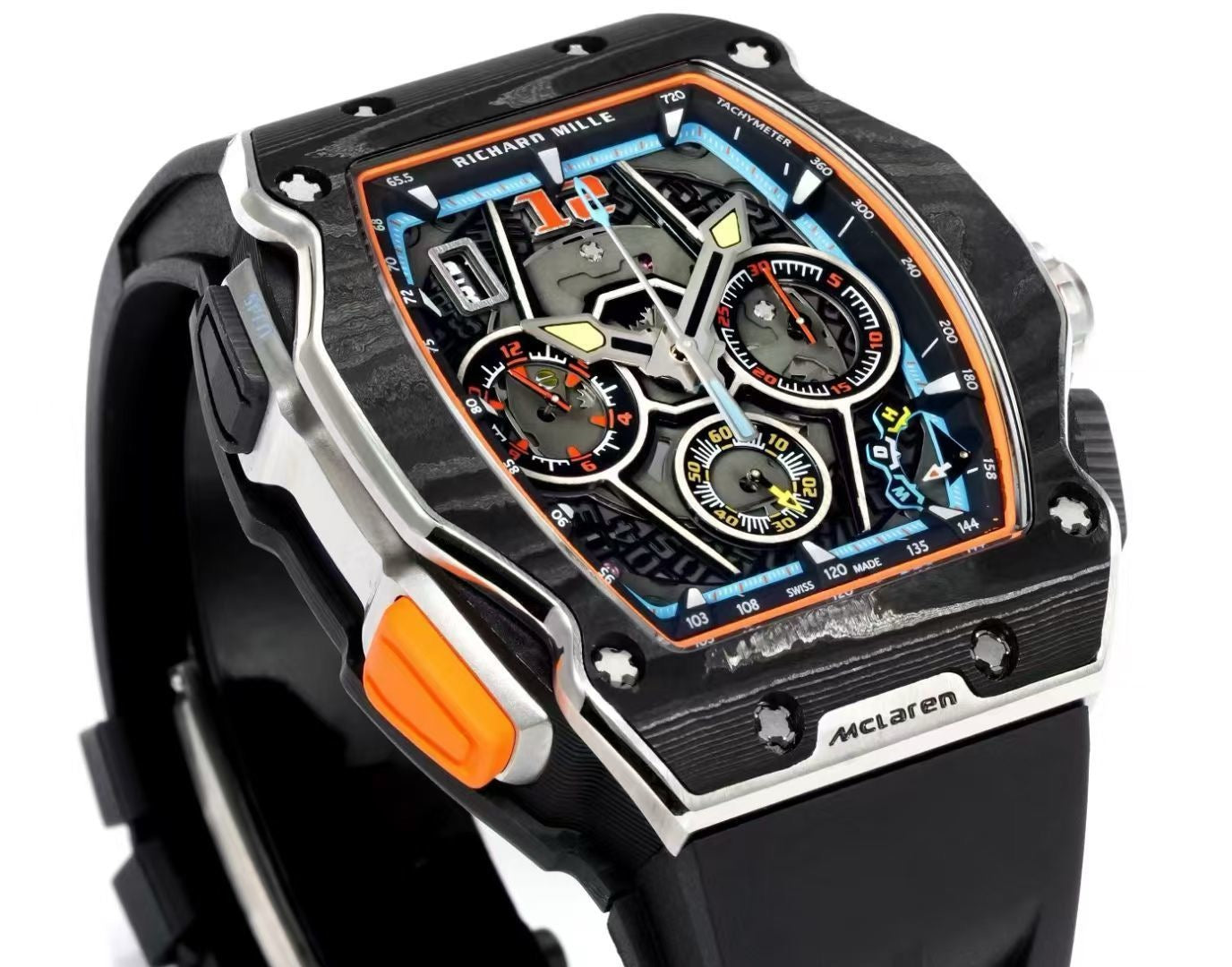 Black orange, Black and Black blue Watch