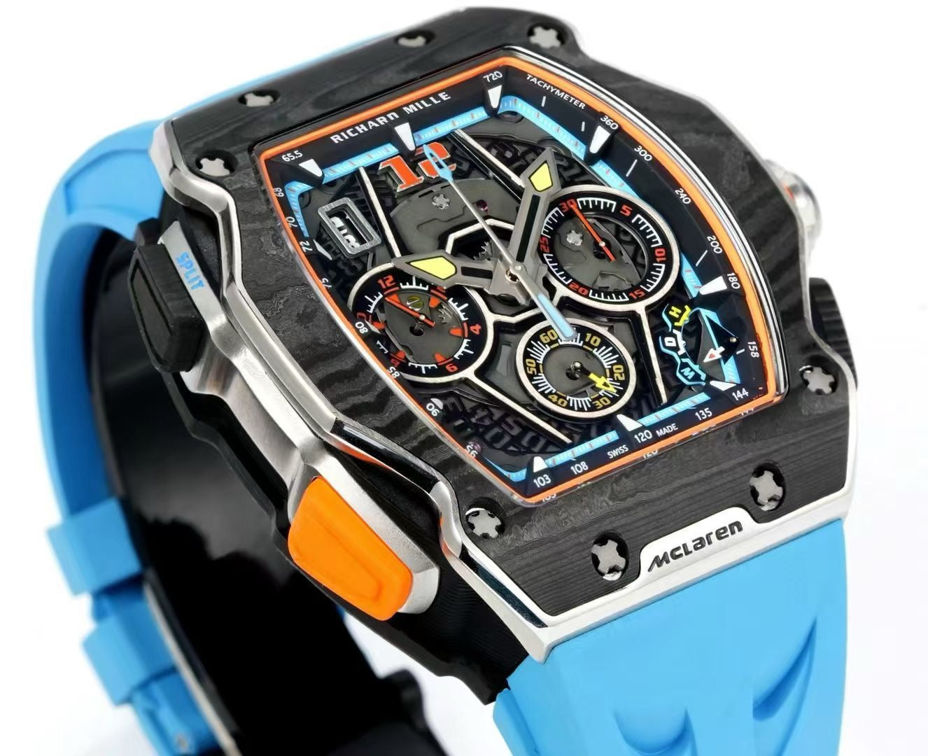 Black orange, Black and Black blue Watch