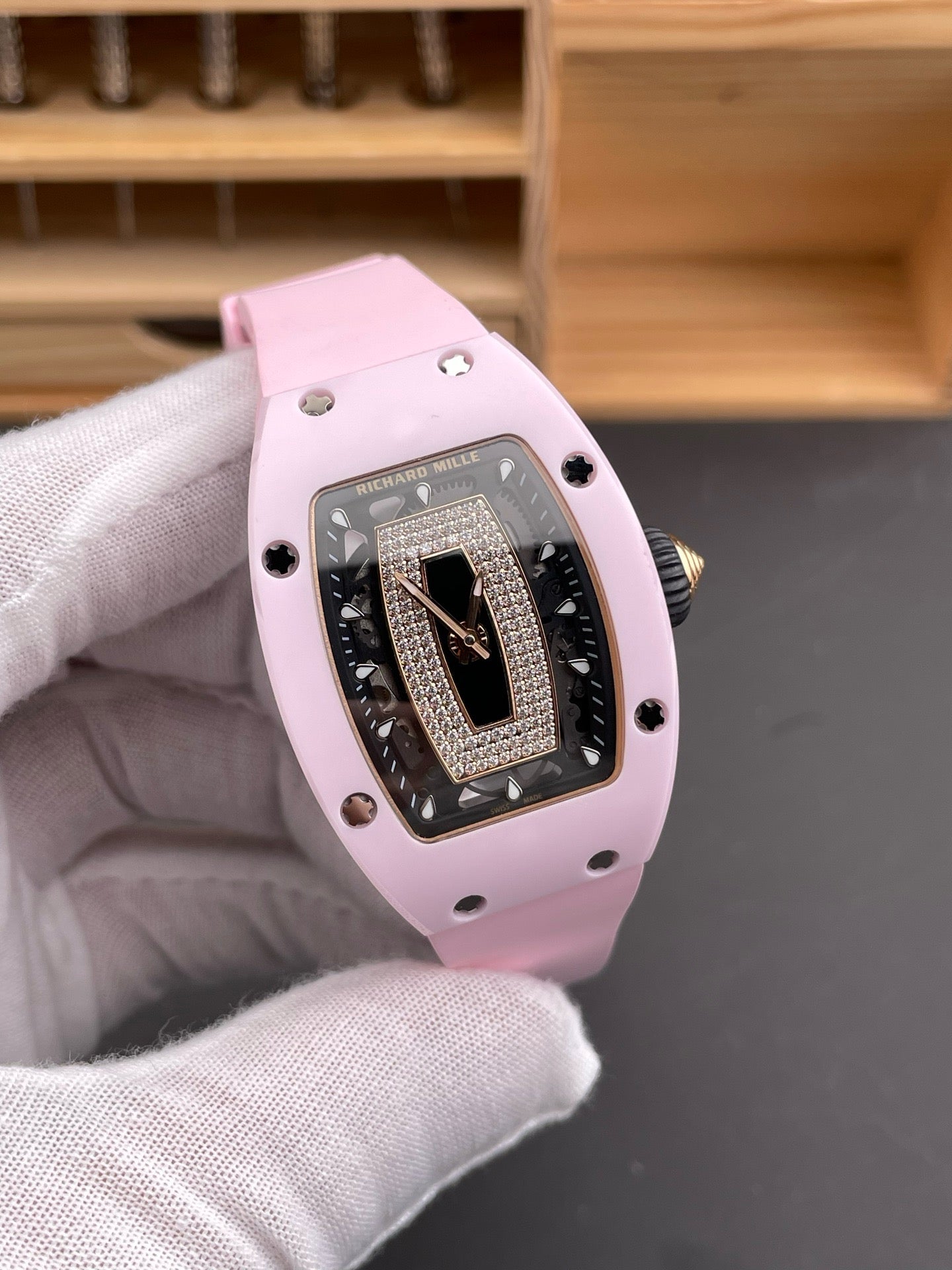 Pink and White Watch