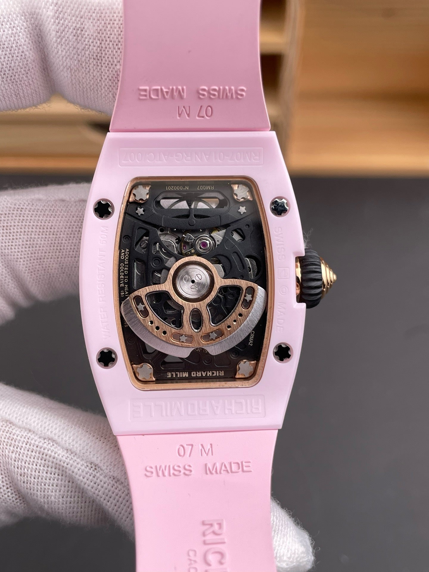 Pink and White Watch