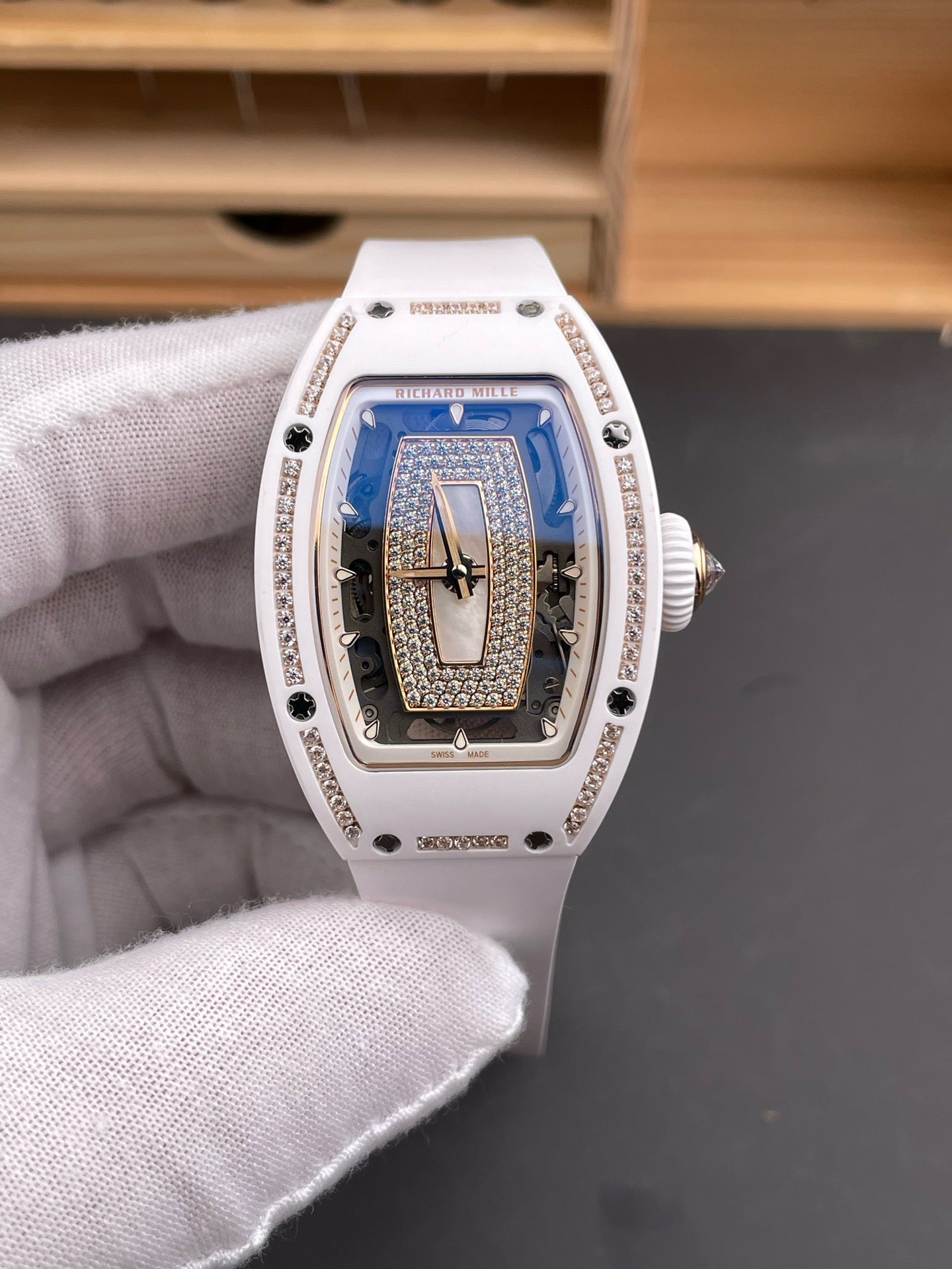 Pink and White Watch
