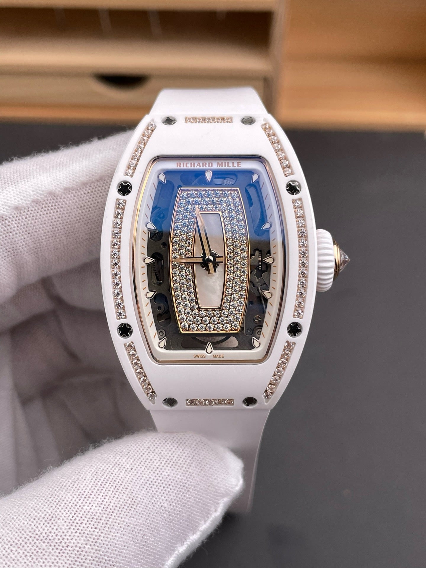 Pink and White Watch