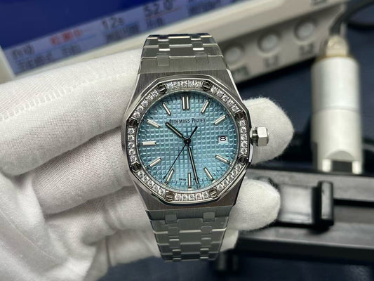 Silver blue and Golden pink Watch