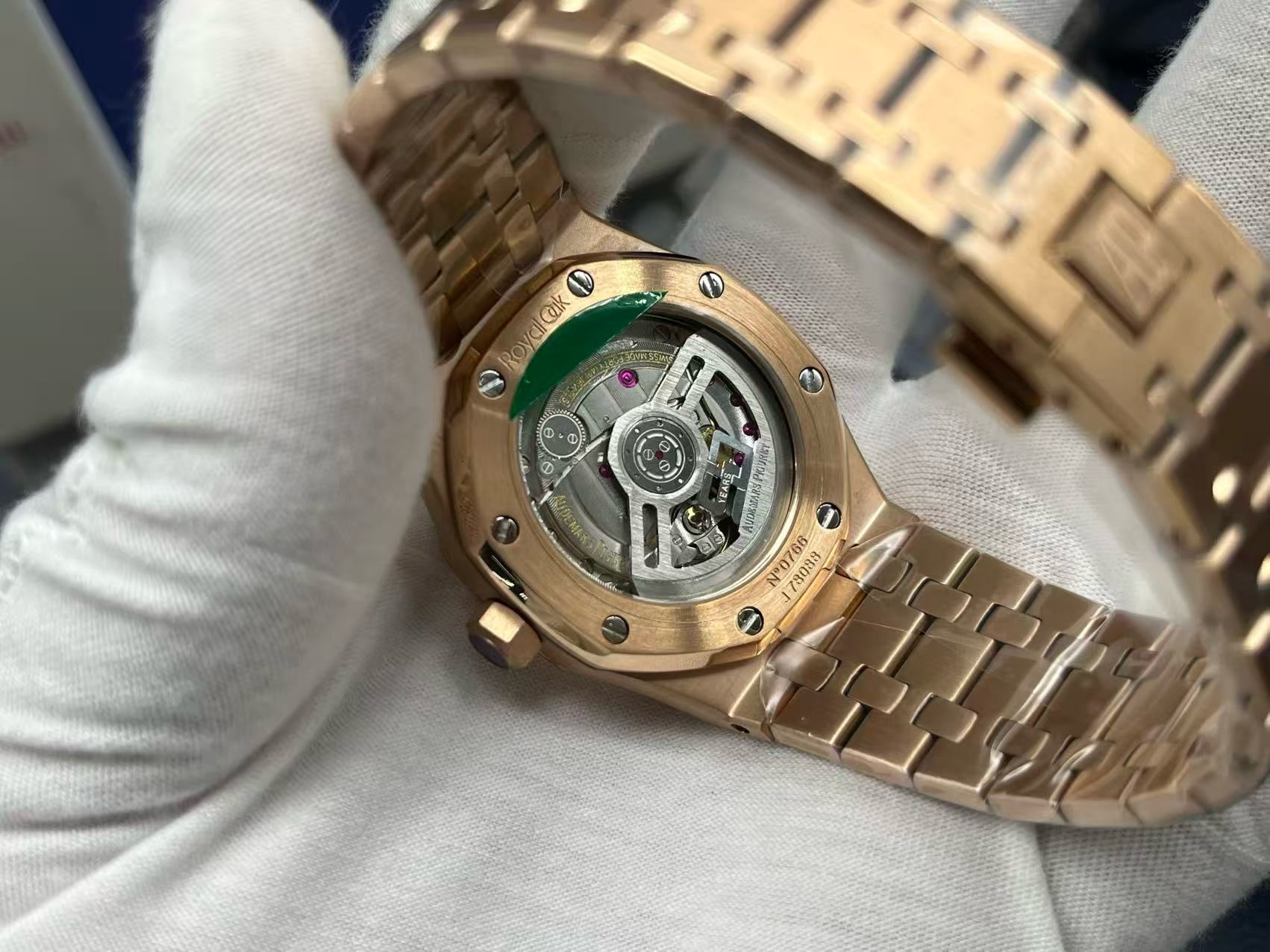 Silver blue and Golden pink Watch