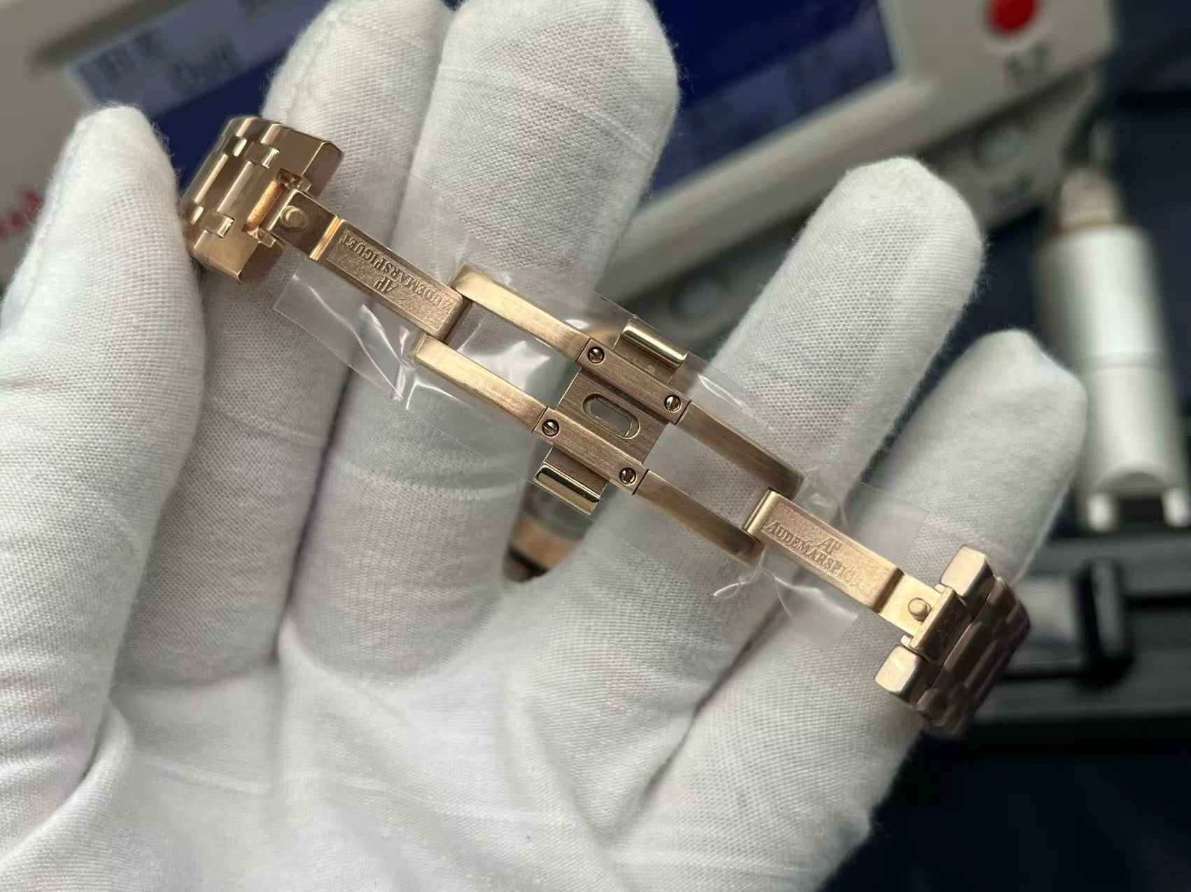 Silver blue and Golden pink Watch