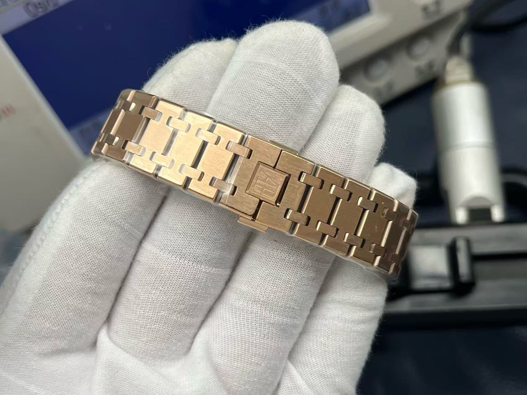 Silver blue and Golden pink Watch