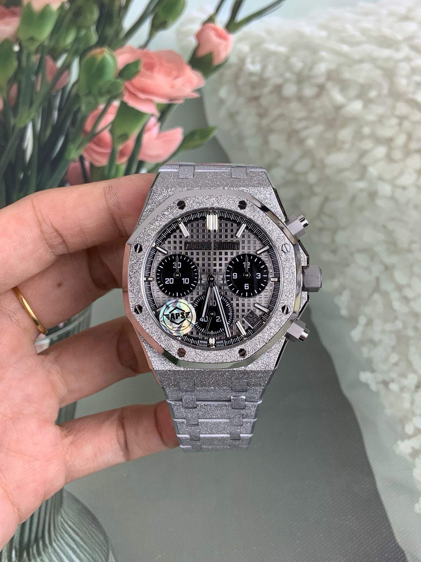 Silver black Watch