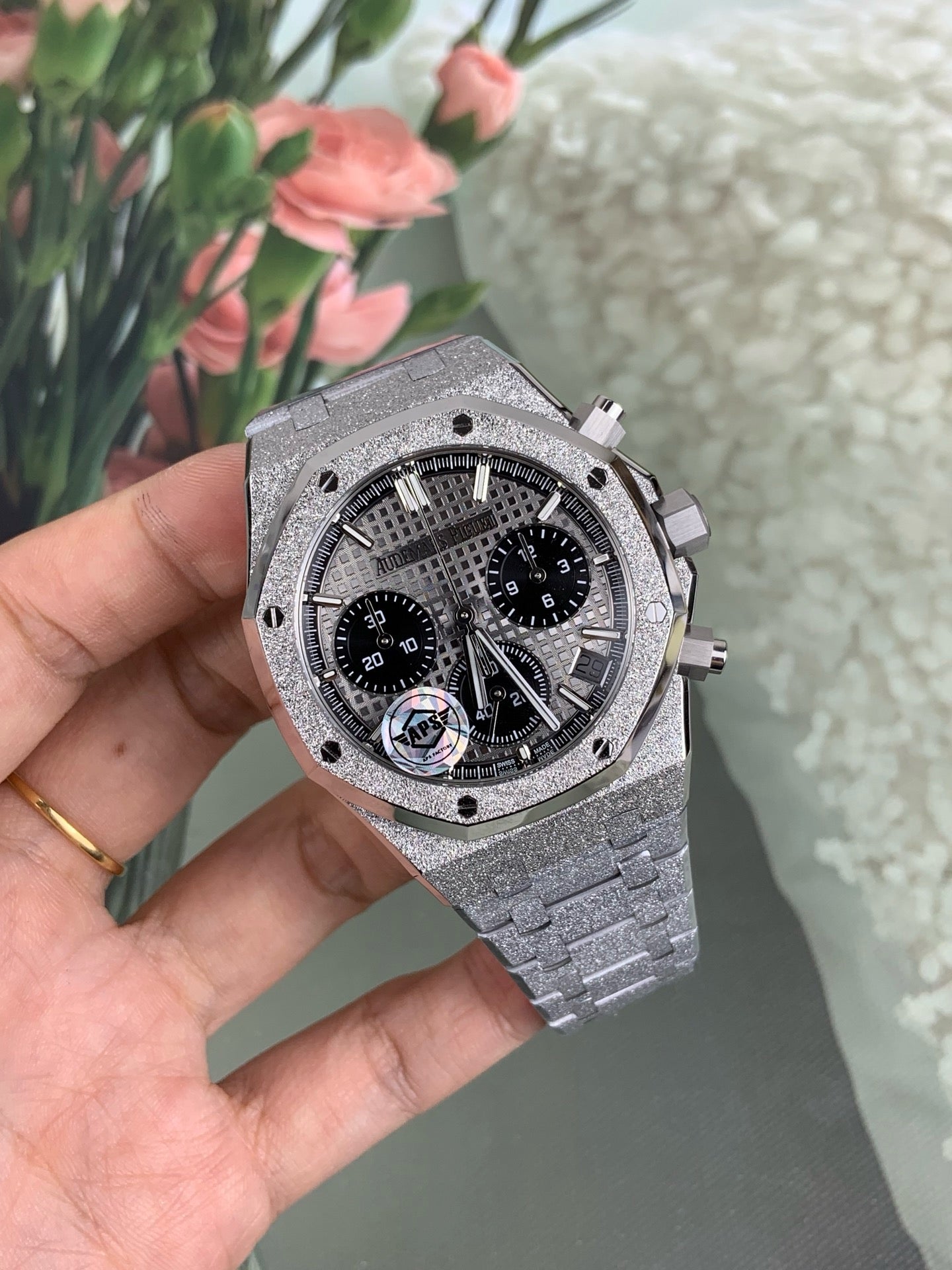 Silver black Watch