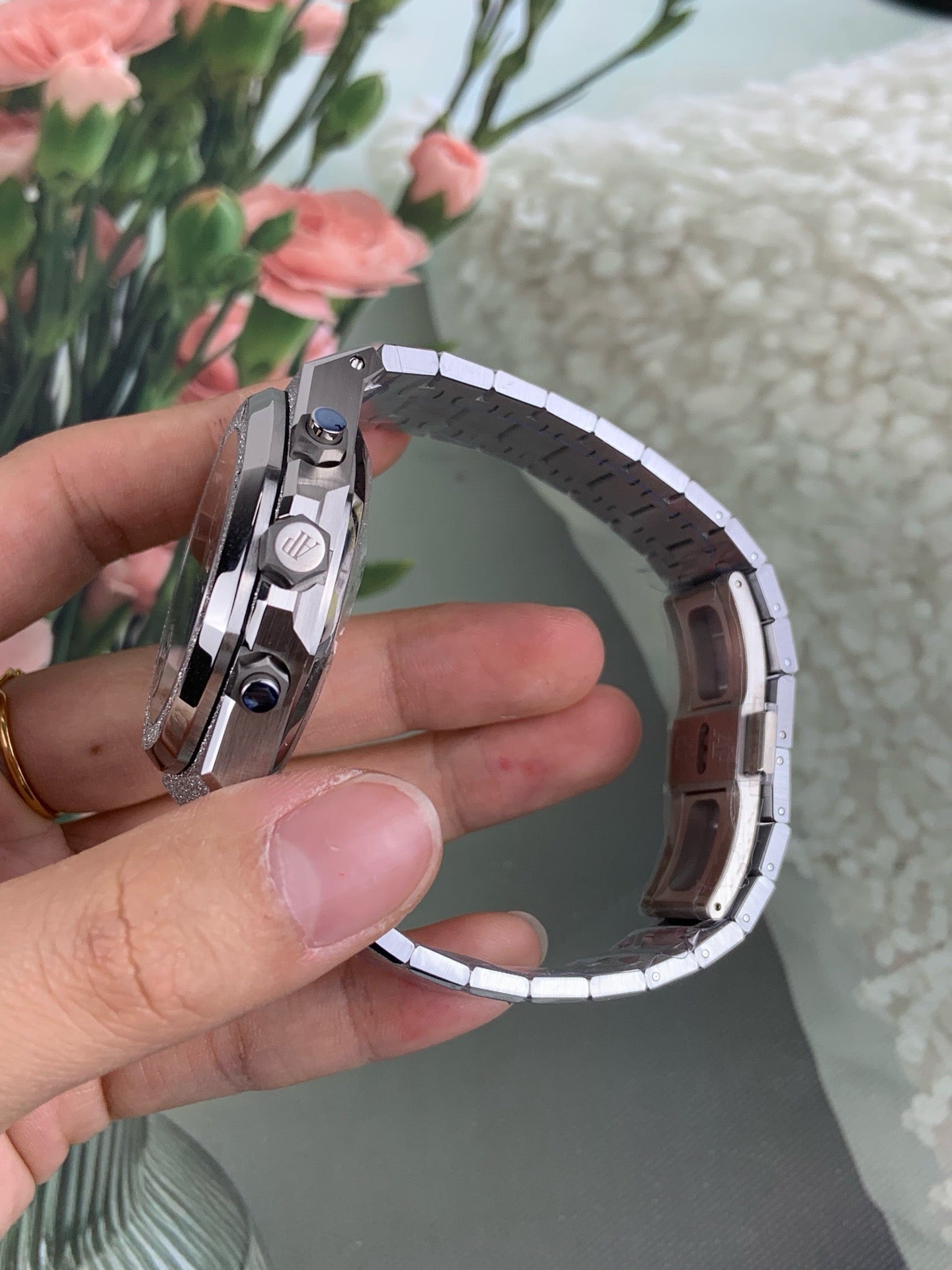 Silver black Watch