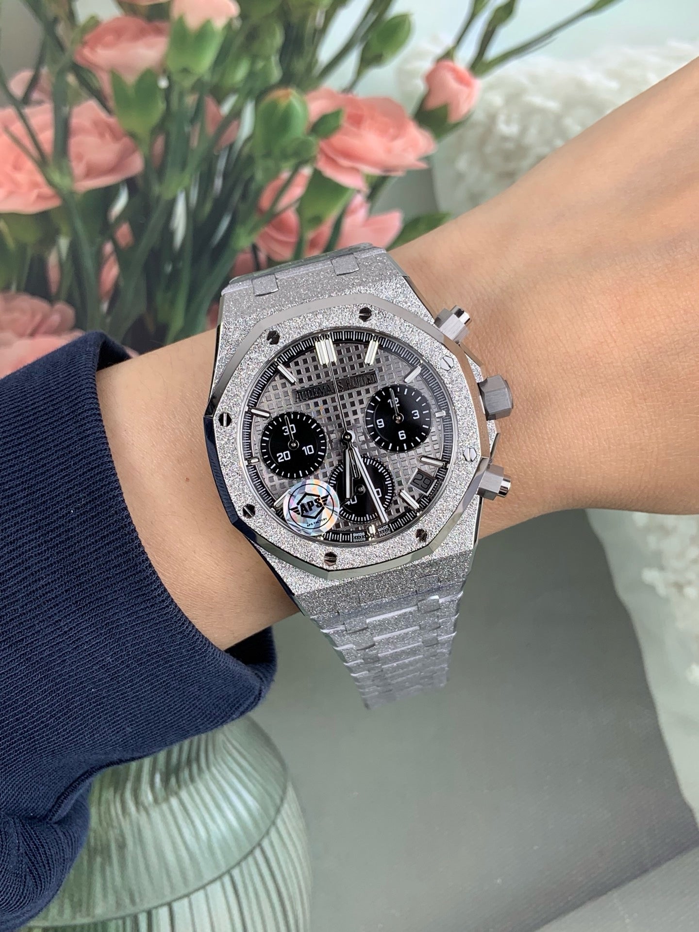 Silver black Watch