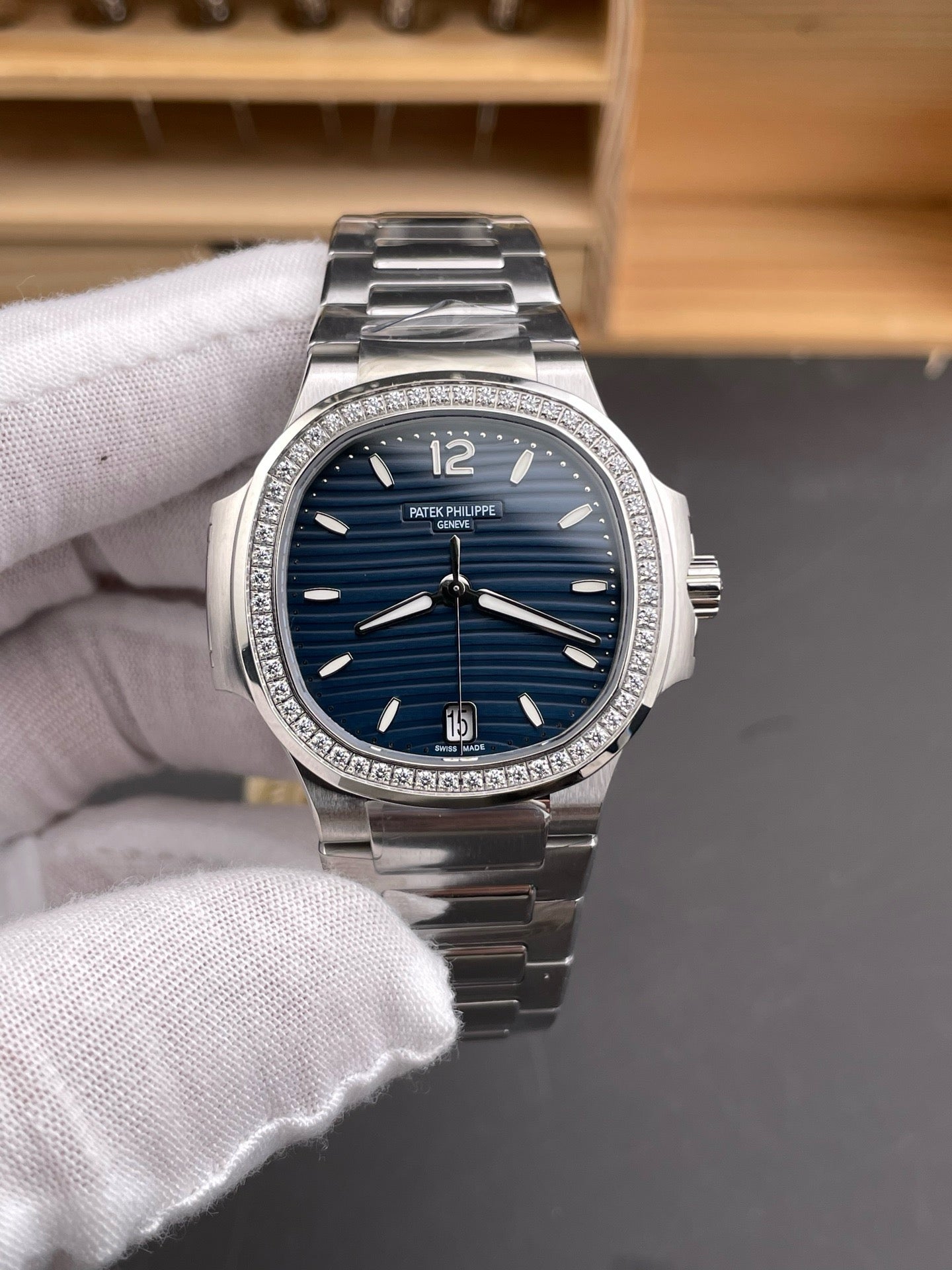 Silver blue Watch