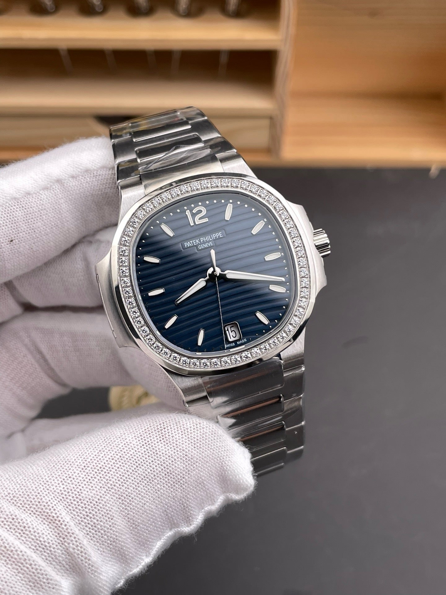 Silver blue Watch