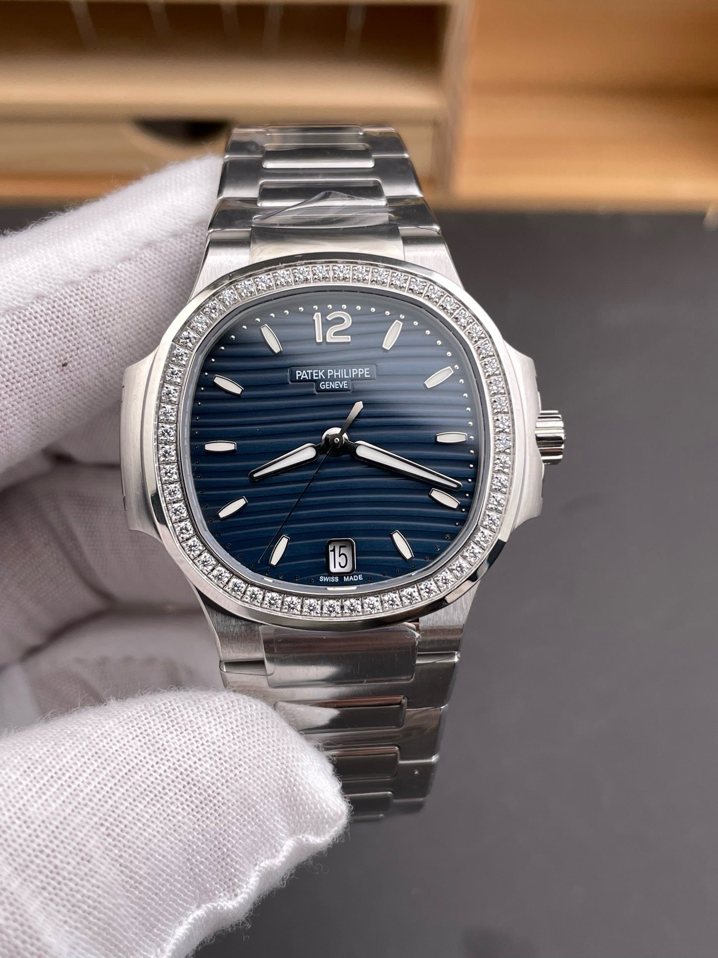 Silver blue Watch
