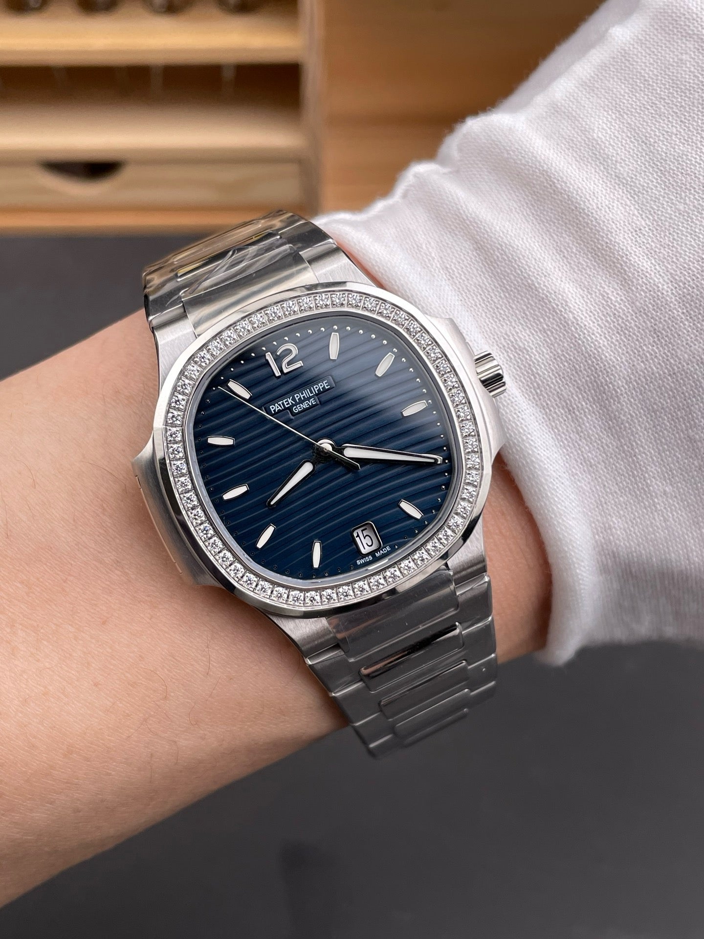 Silver blue Watch