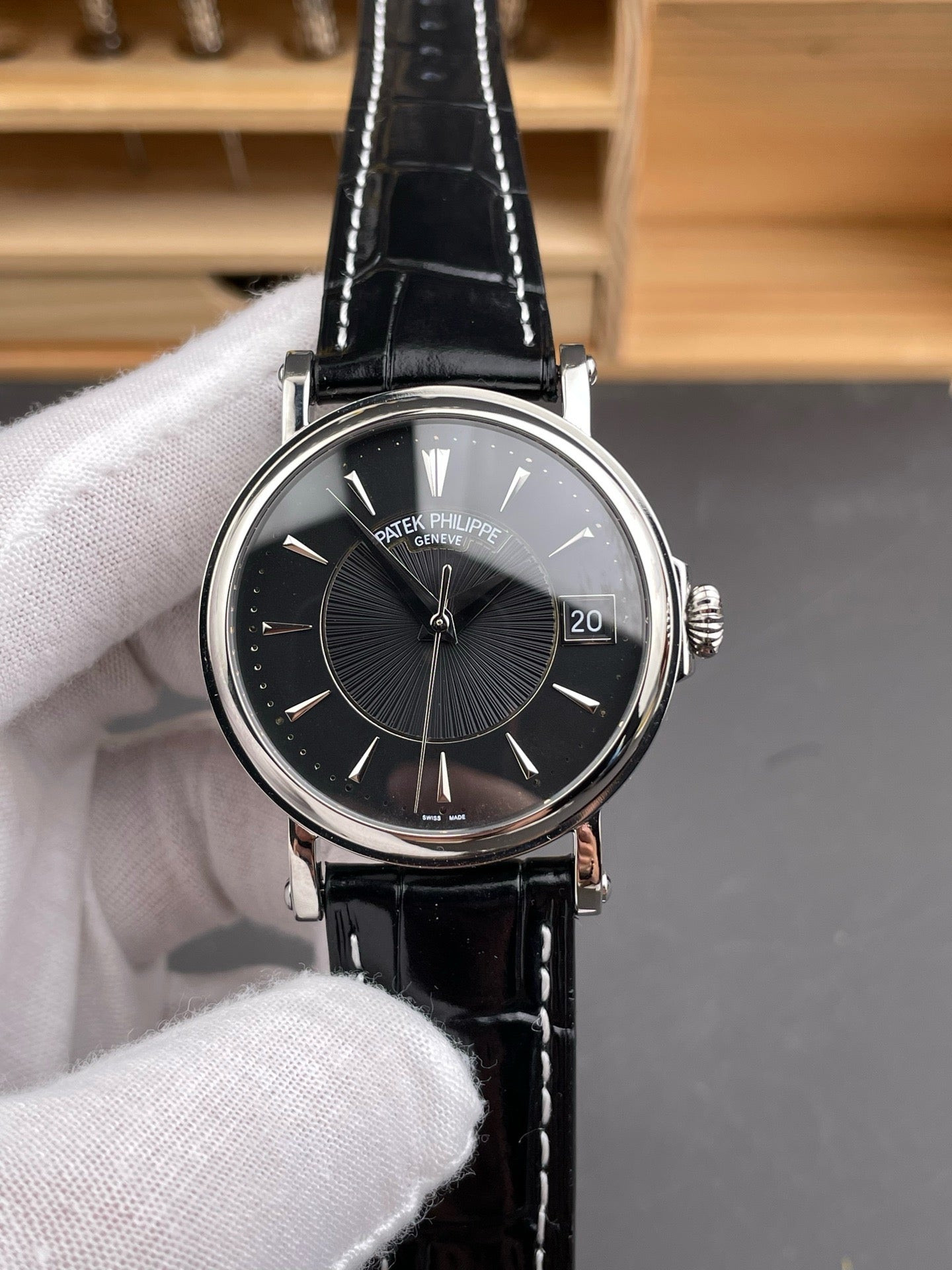 Black and Brown white Watch